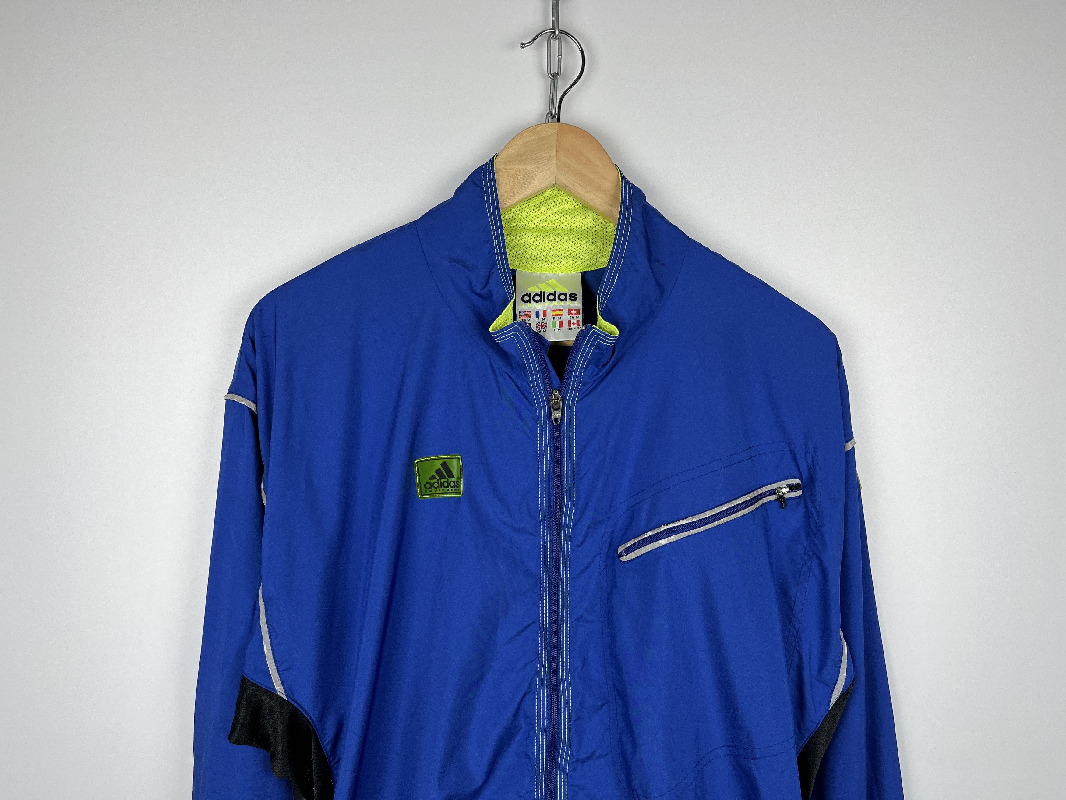 Adidas 90's Adidas Equipment Vintage Big Logo Back Light Jacket Size US M / EU 48-50 / 2 - 3 Thumbnail
