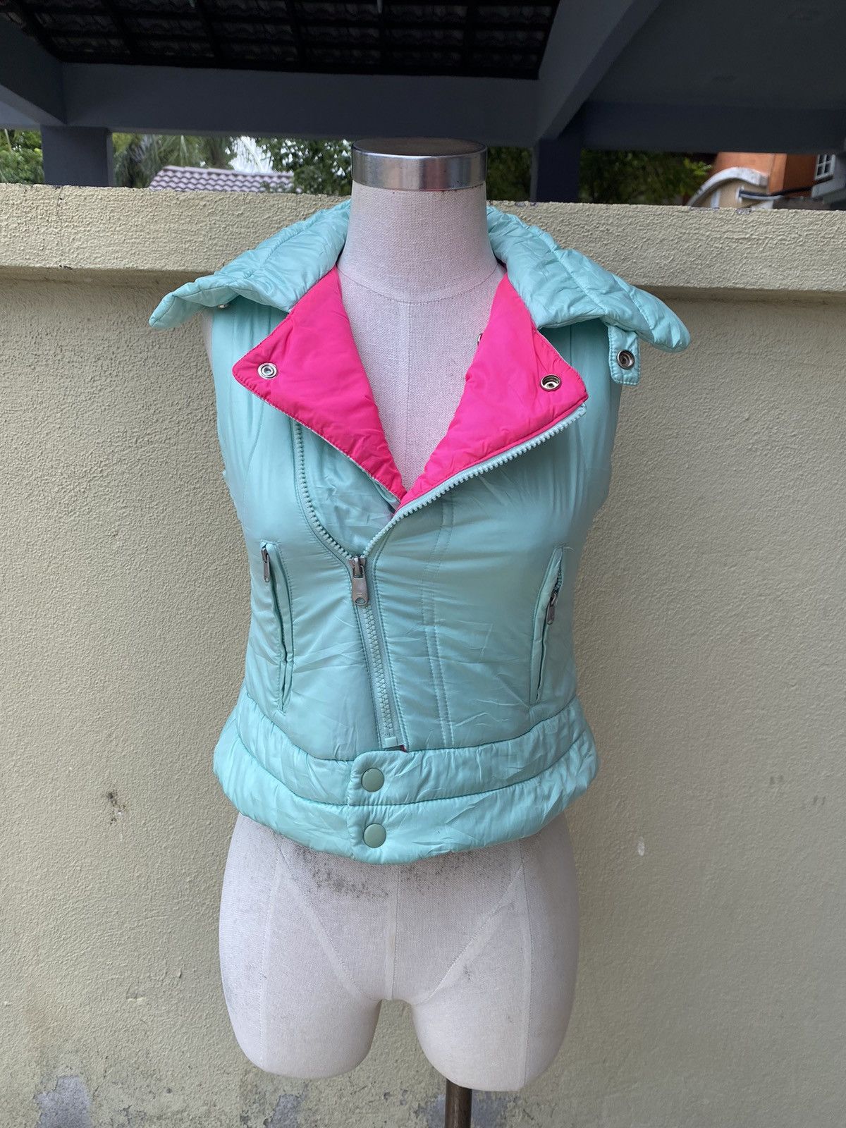 Diesel mint double collar vest Size S / US 4 / IT 40 - 9 Thumbnail
