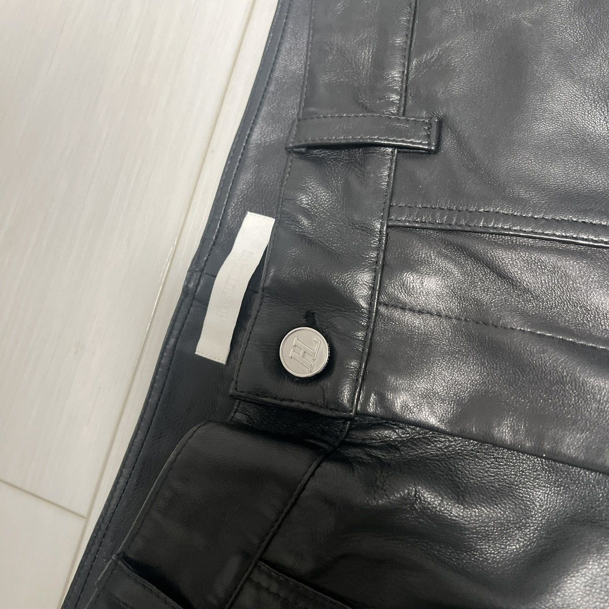 Helmut Lang Helmut Lang Leather Pants Size US 34 / EU 50 - 3 Thumbnail