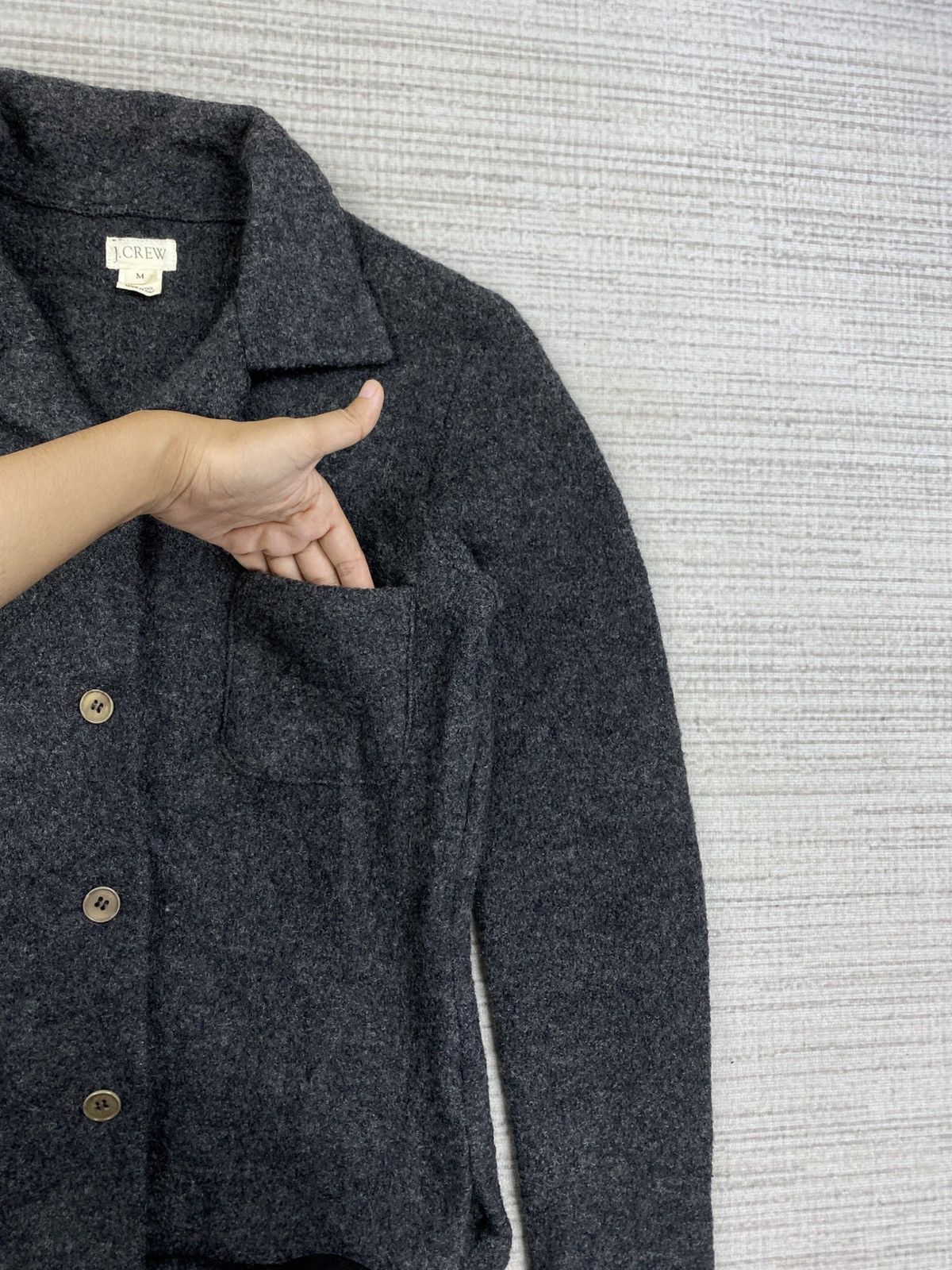 J.Crew × Japanese Brand Vintage J.Crew Rare button Wool Coat Jacket Size S / US 4 / IT 40 - 6 Thumbnail
