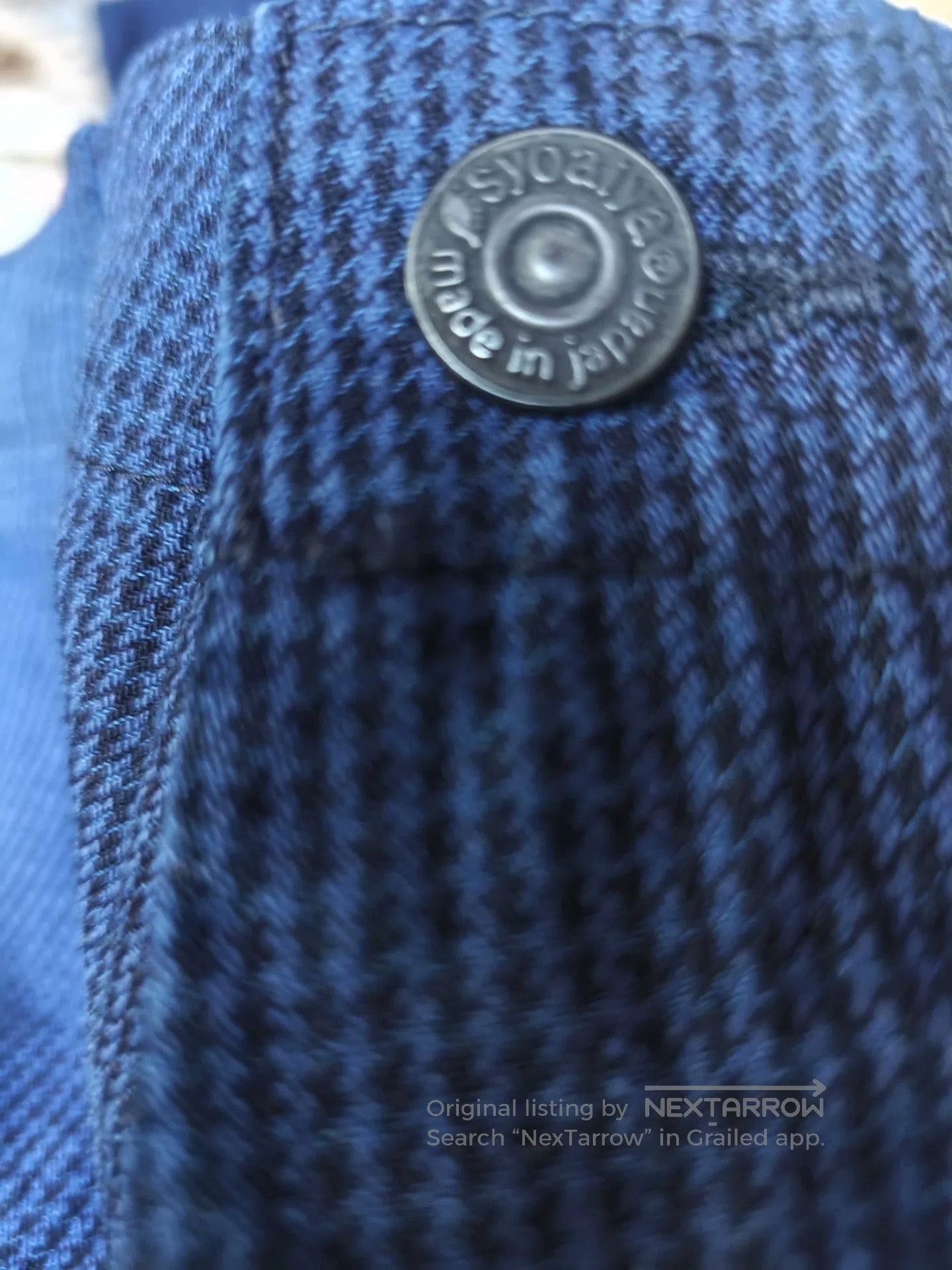 Pure Blue Japan Pure Blue Japan Houndstooth Indigo Pants. Size US 34 / EU 50 - 6 Thumbnail