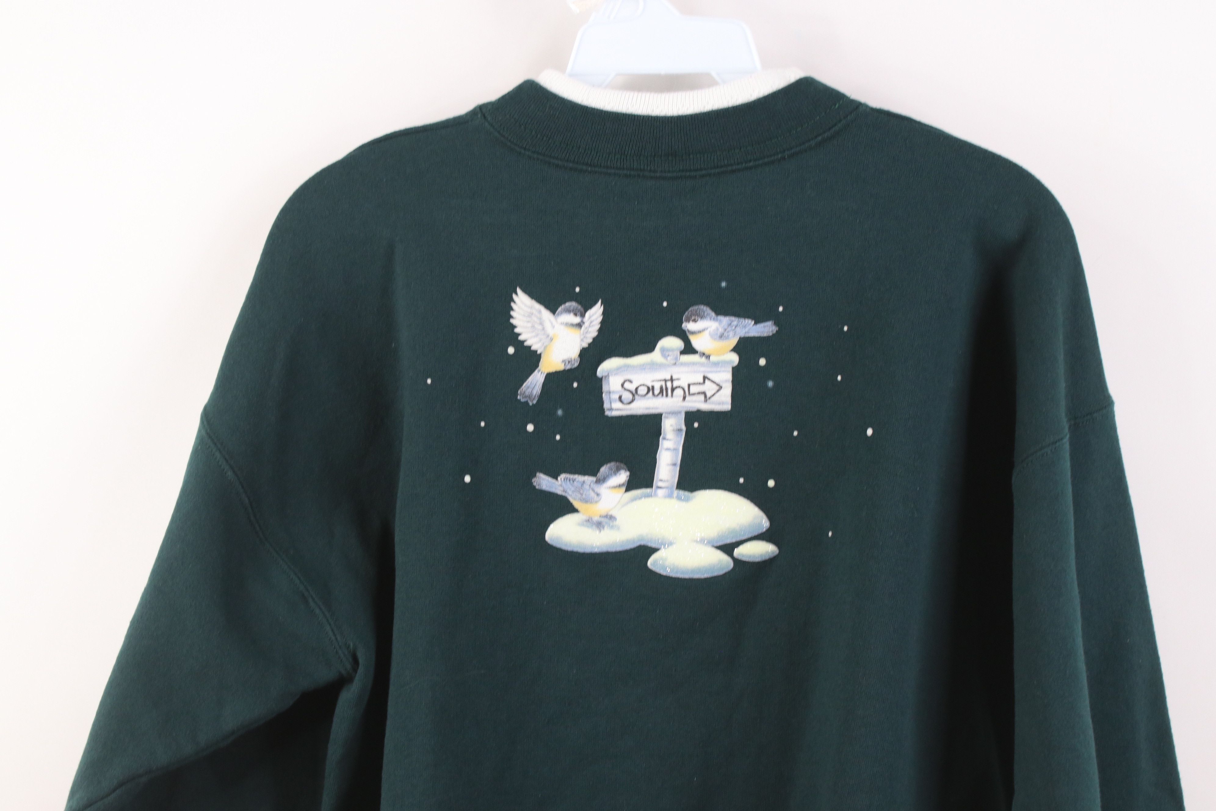 Vintage Vintage 90s Streetwear Snow Birds Layered Sweatshirt Size M / US 6-8 / IT 42-44 - 13 Thumbnail