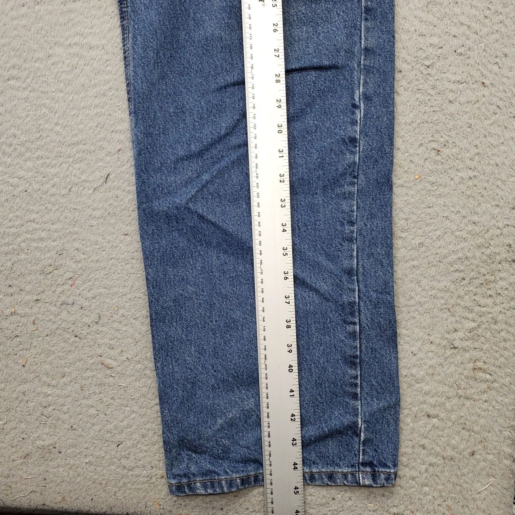 Carhartt Carhartt Men Jeans 44/34 Blue Denim Straight Leg 5-Pocket Relaxed Fit High Waist Denim Jeans Mens Size 44/34 Blue Size US 44 / EU 60 - 3 Thumbnail