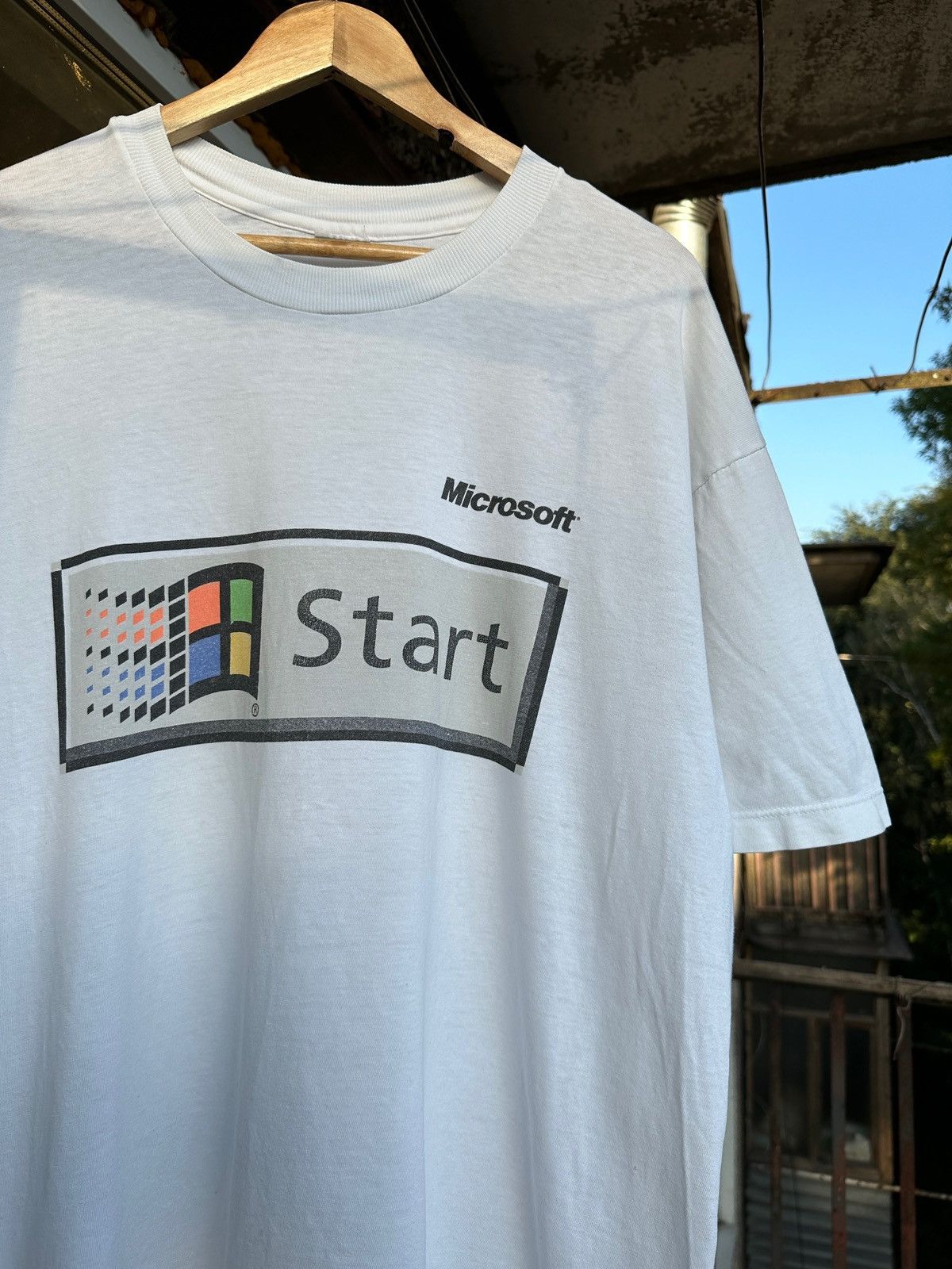 Microsoft 90s Vintage Microsoft Windows Start T-Shirt Size US XL / EU 56 / 4 - 4 Thumbnail