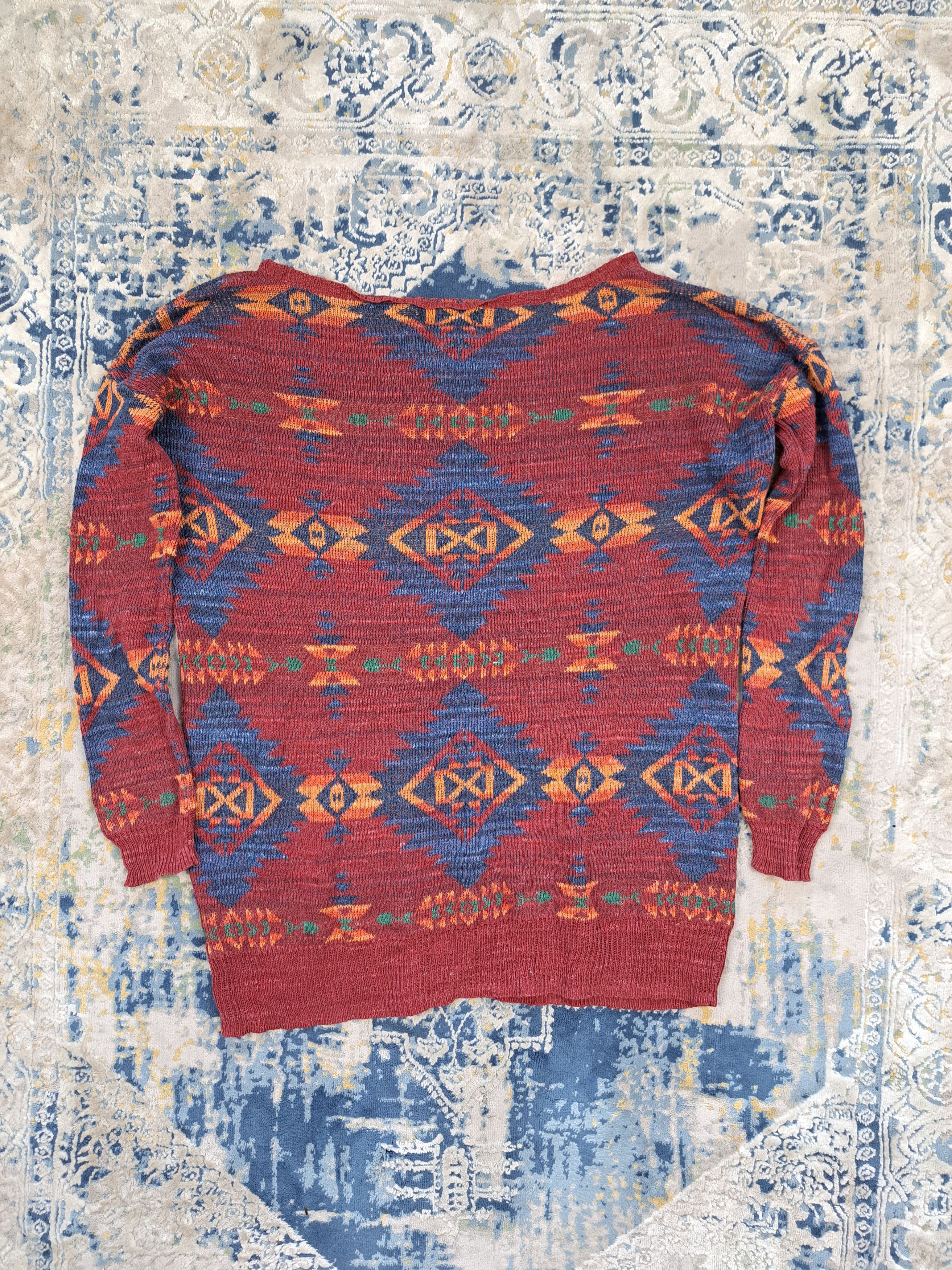 Denim & Supply Ralph Lauren × Native Ralph Lauren Denim Supply Aztec Navajo Fullprint Sweater Size US S / EU 44-46 / 1 - 4 Thumbnail