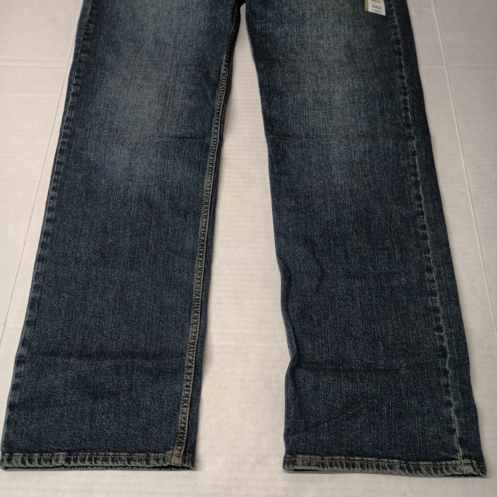 Levi's Signature By Levi Straight Jeans Mens 36x34 Blue Cotton Flex Size US 36 / EU 52 - 3 Thumbnail