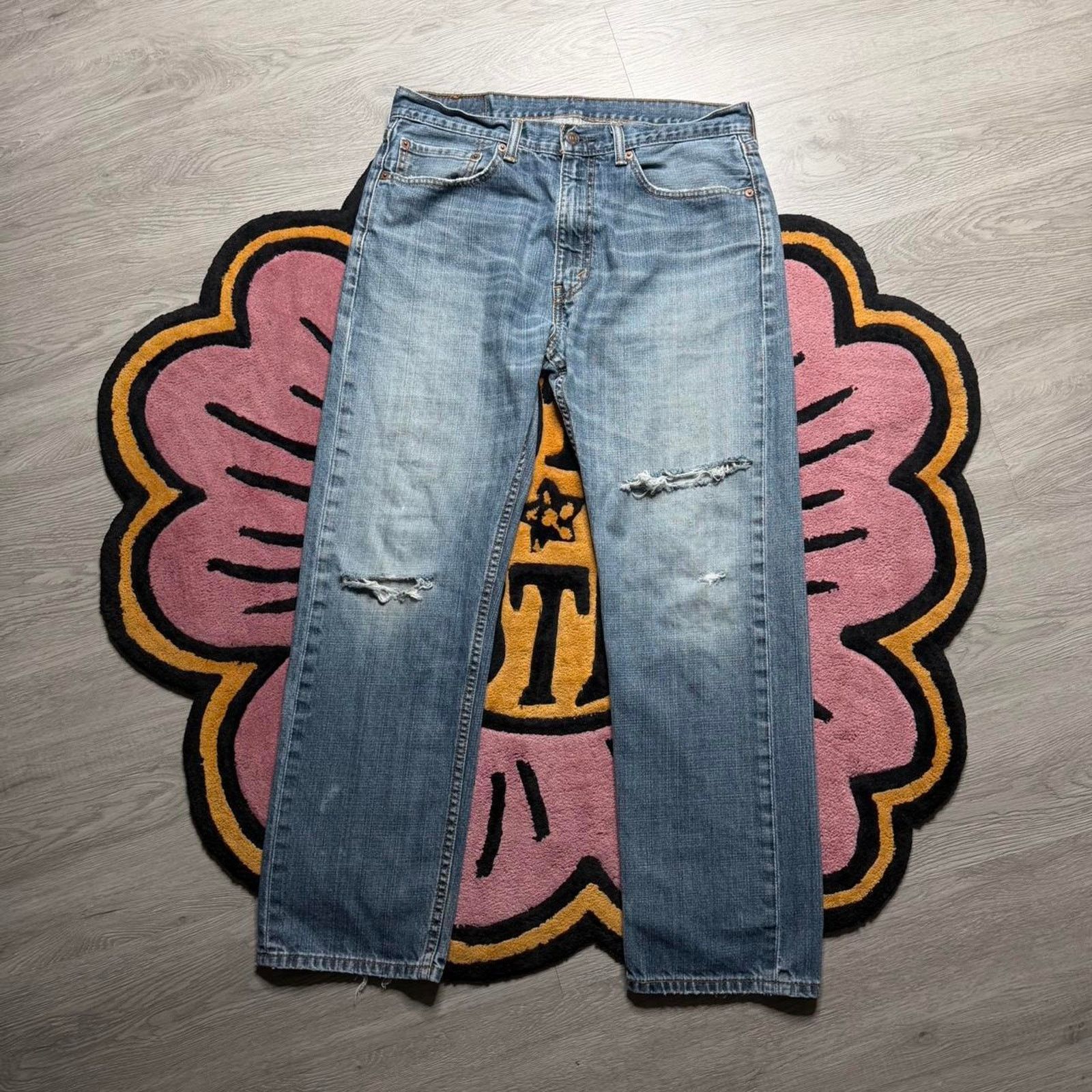 Levi’s Strauss 505 Regular Straight Stone Wash Denim Jeans