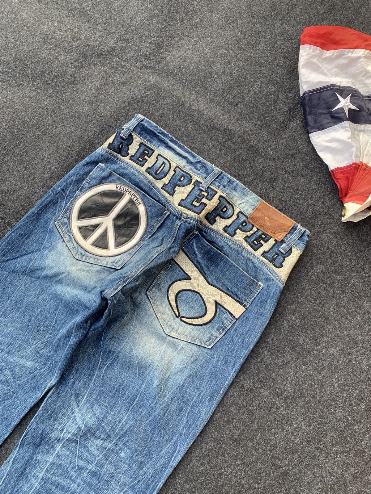 Japanese Brand Red Pepper Japan Street Denim💥 Size US 34 / EU 50 - 4 Thumbnail