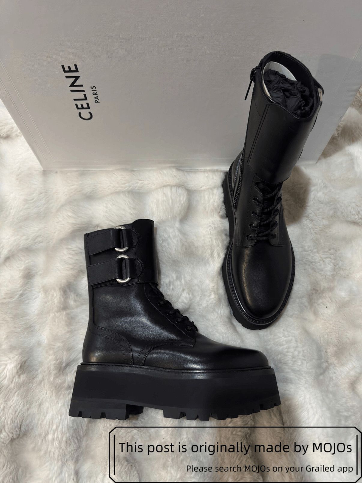 Celine × Hedi Slimane 19SS 40mm Python Jacno Zipped Boots sz41.5