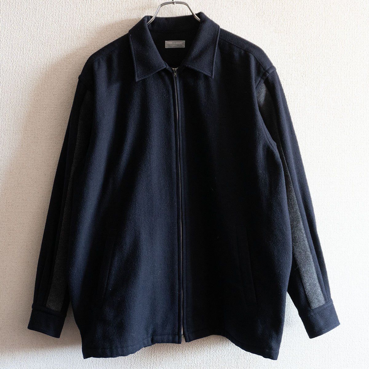 Comme des Garcons Comme des Garcons 90S Striped Wool Zip Jacket Size XL Size US XL / EU 56 / 4 - 1 Thumbnail