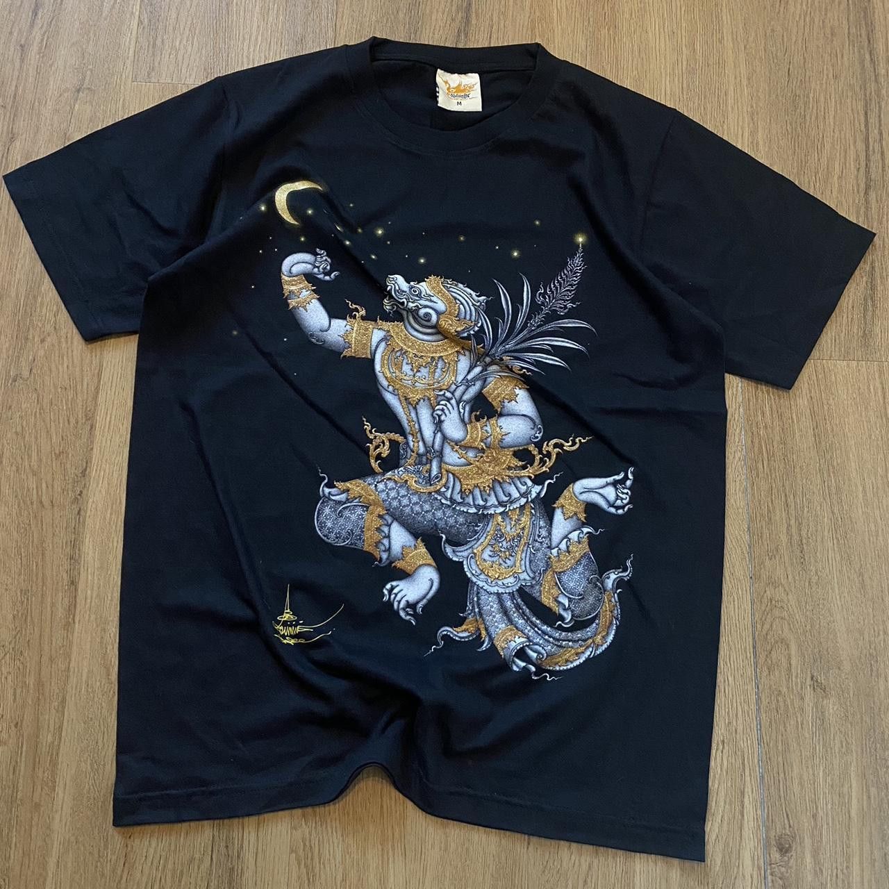 Other UK Black cotton Thailand tiger t-shirt God Vintage y2k Size US M / EU 48-50 / 2 - 1 Thumbnail