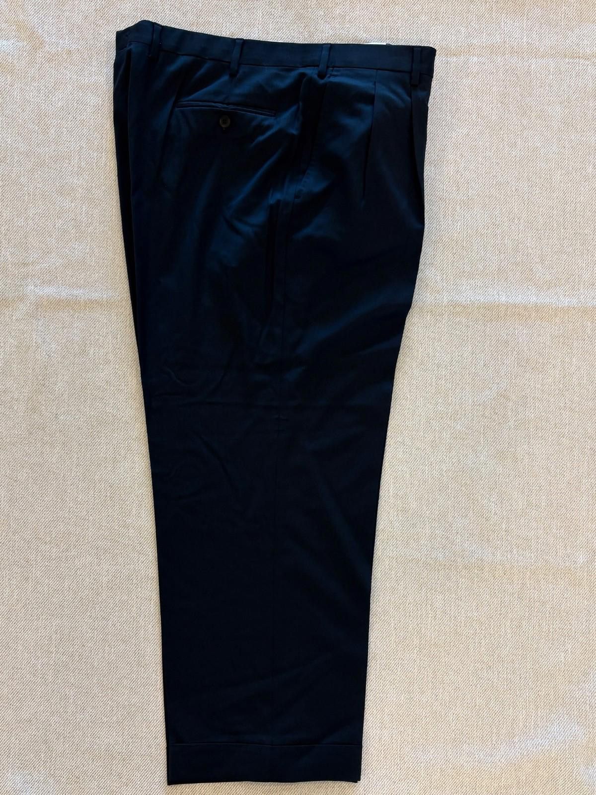Brioni Brioni Cannes Trousers 38R Navy Blue 100% Superfine Wool Size US 38 / EU 54 - 2 Thumbnail