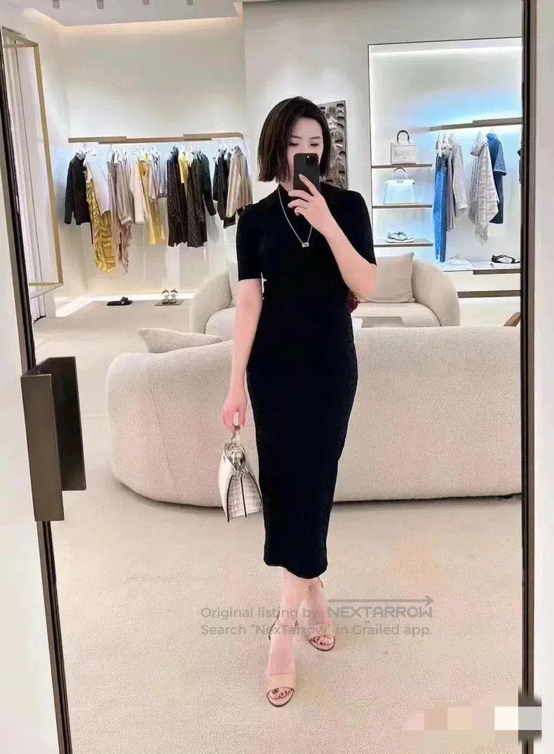 Fendi Fendi Knitted Double F Dress Size XS / US 0-2 / IT 36-38 - 8 Thumbnail
