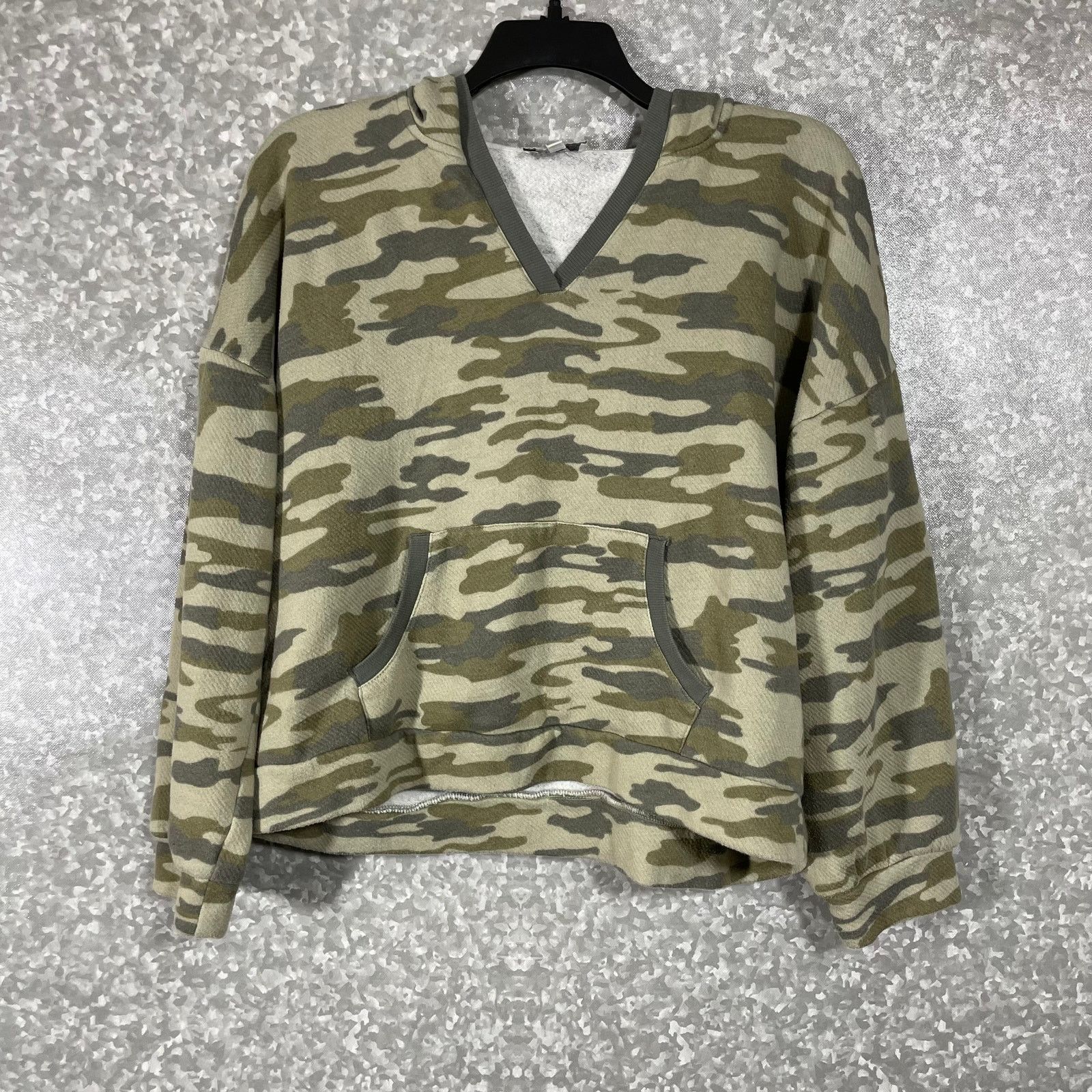 Lucky Brand Lucky Brand Womens Camouflage Oversized Crop Hoodie - Large Size L / US 10 / IT 46 - 1 Thumbnail