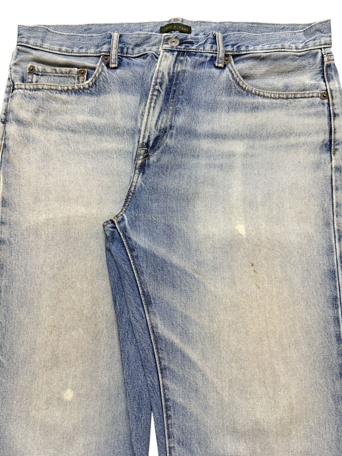 Uniqlo Vintage Japanese Uniqlo Light Faded Wash Distressed Loose Size US 34 / EU 50 - 4 Thumbnail