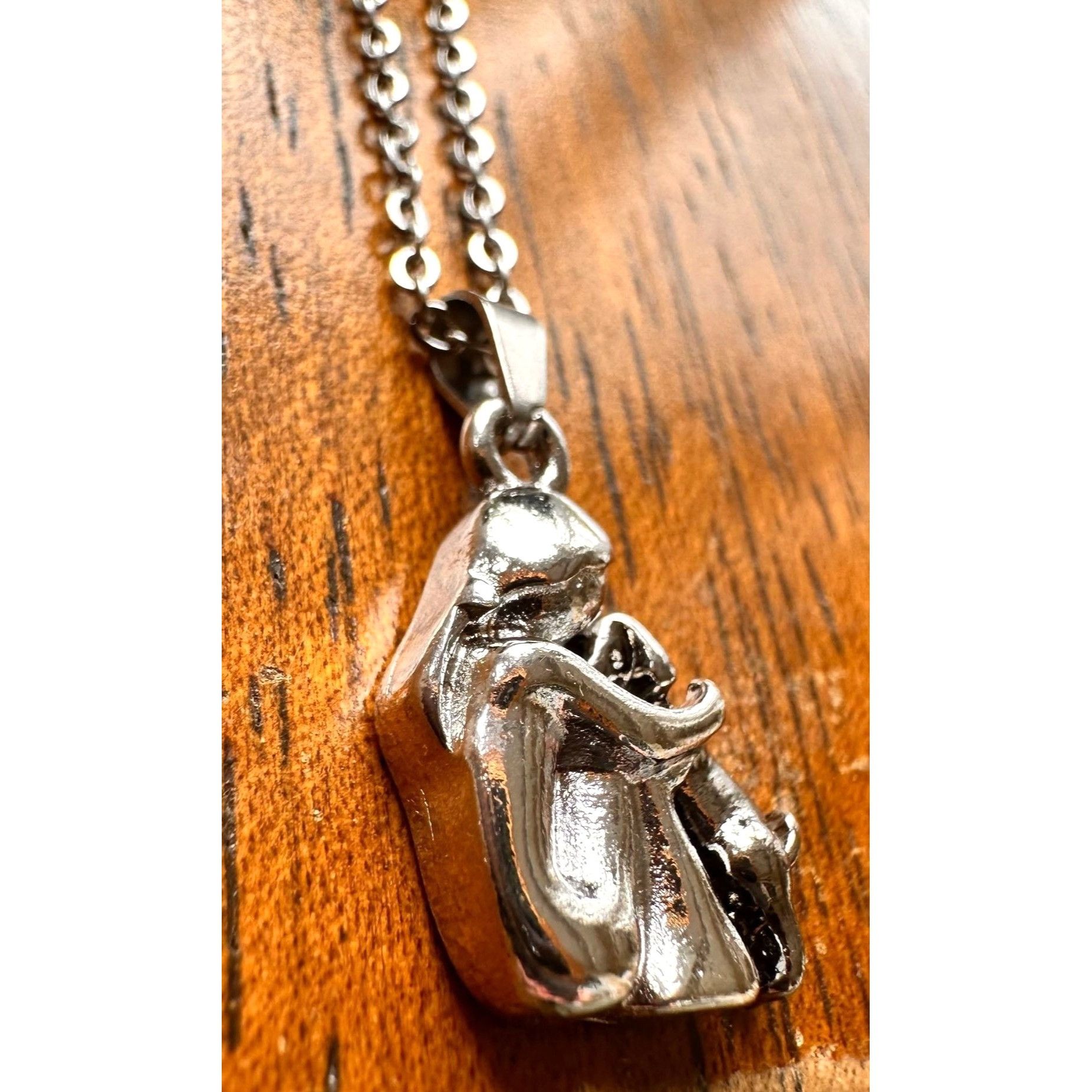 Handmade Girl Hugging Dog Necklace New Pendant Pet Lover Gift Animal Size ONE SIZE - 11 Thumbnail