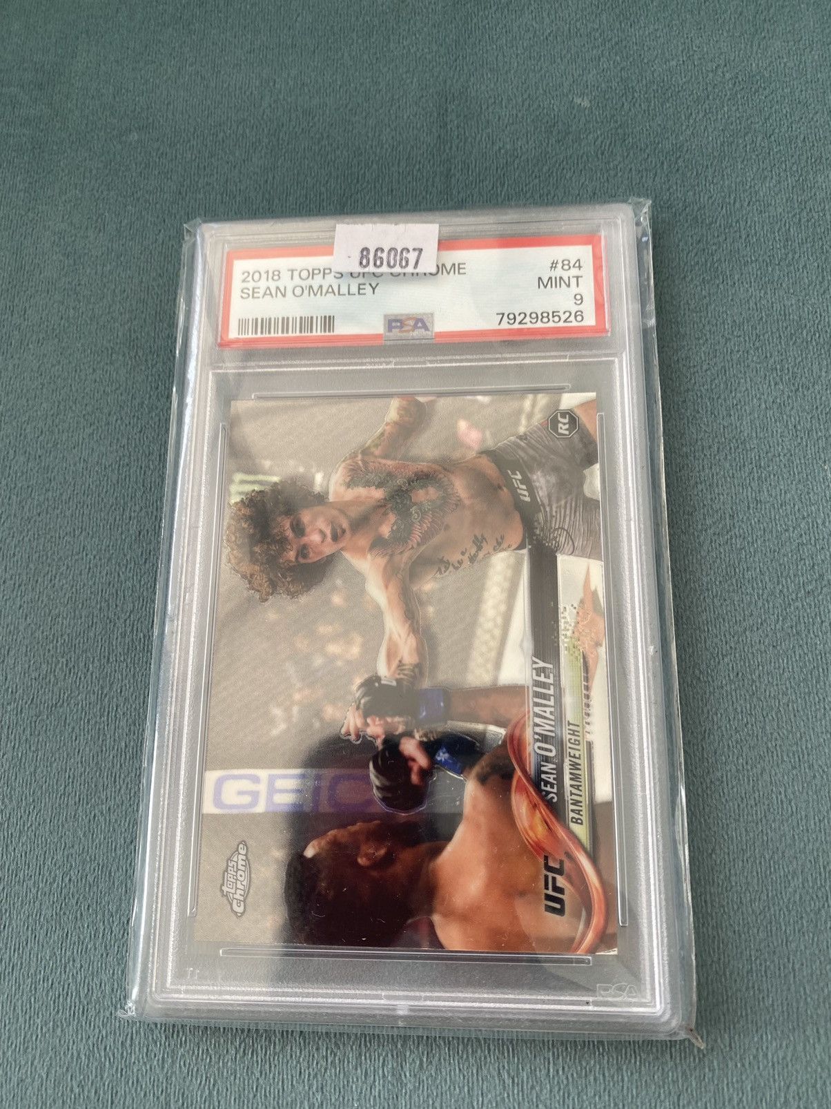 UFC Suga Sean O’Malley Rookie Hologram Card Size ONE SIZE - 2 Thumbnail