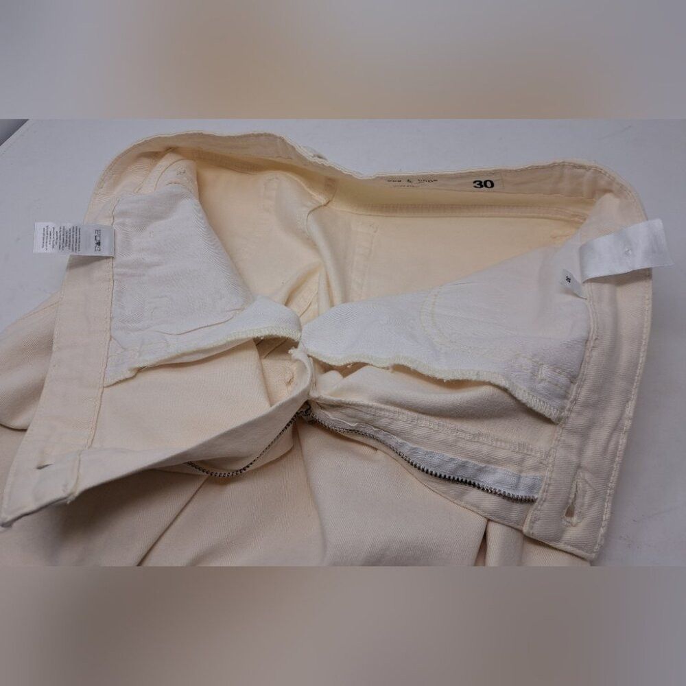 Rag & Bone rag & bone Women's Dylan Baggy Boyfriend Jeans In Ecru Size Size 30" / US 8 / IT 44 - 4 Thumbnail