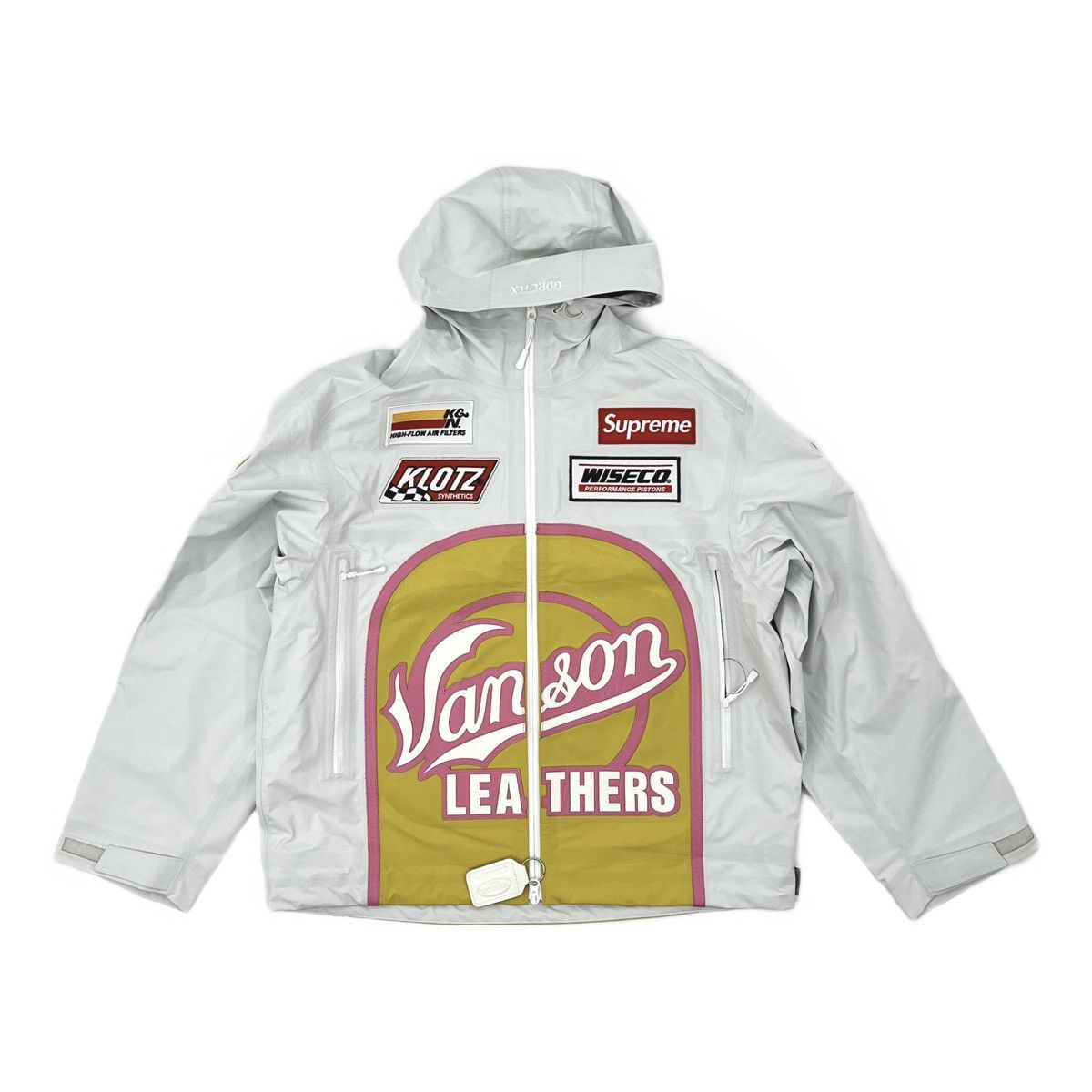 Supreme × Vanson Leathers Supreme Vanson Leathers GORE-TEX Shell Jacket White Size US M / EU 48-50 / 2 - 1 Thumbnail
