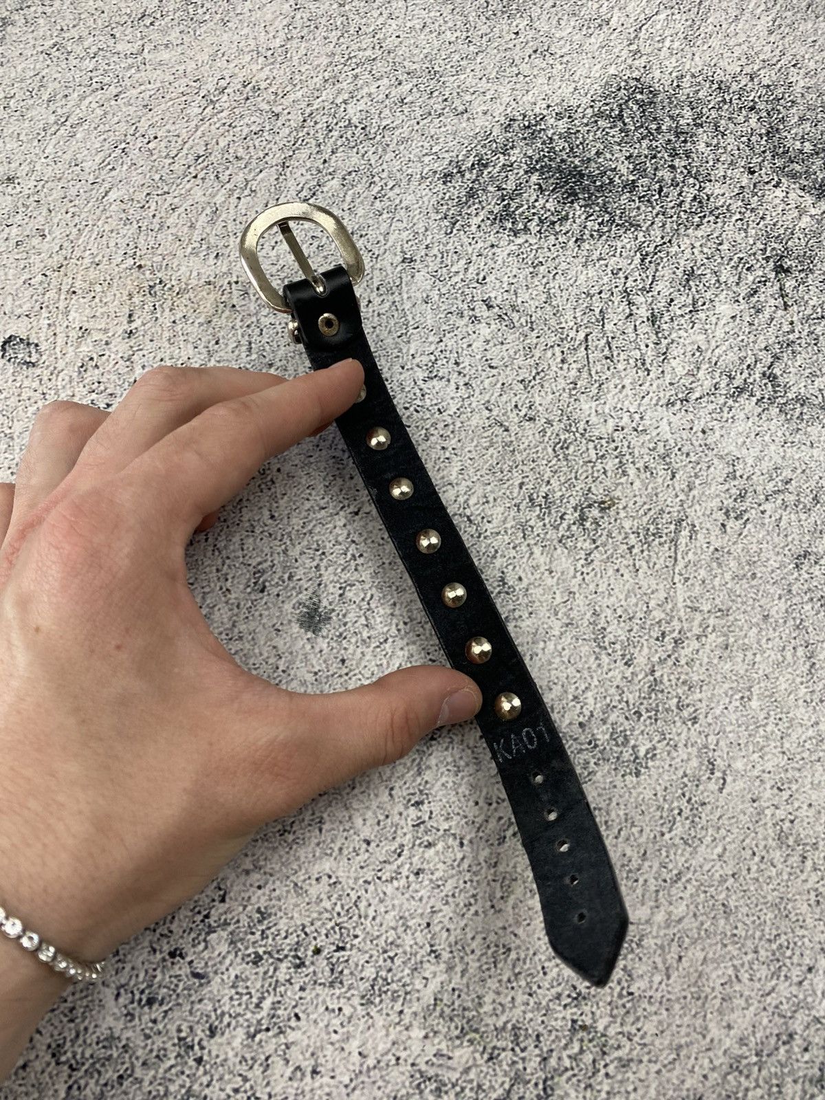 Vintage Punk Goth Spike Bracelet Leather Studded Cuff Alternative Size ONE SIZE - 13 Thumbnail