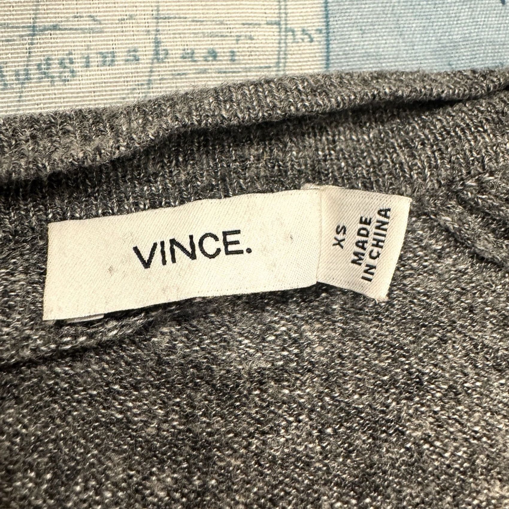Vince Vince Gray Open Lightweight Drape Cardigan Linen Viscose Blend XS Minimalist Size XS / US 0-2 / IT 36-38 - 7 Thumbnail