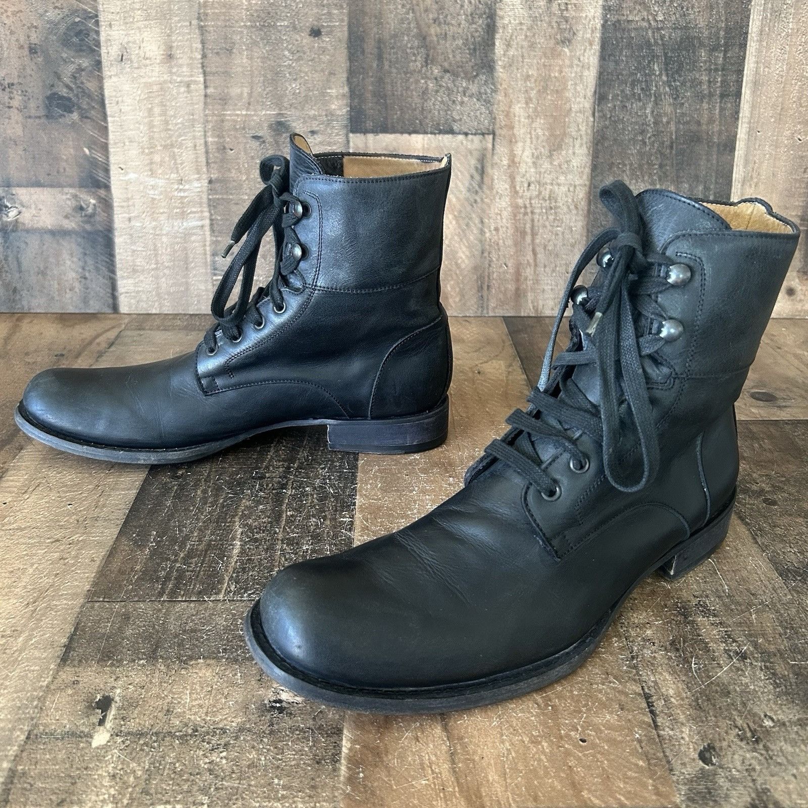 John Varvatos John Varvatos Handmade Italy Black Ankle Boots  display picture 2