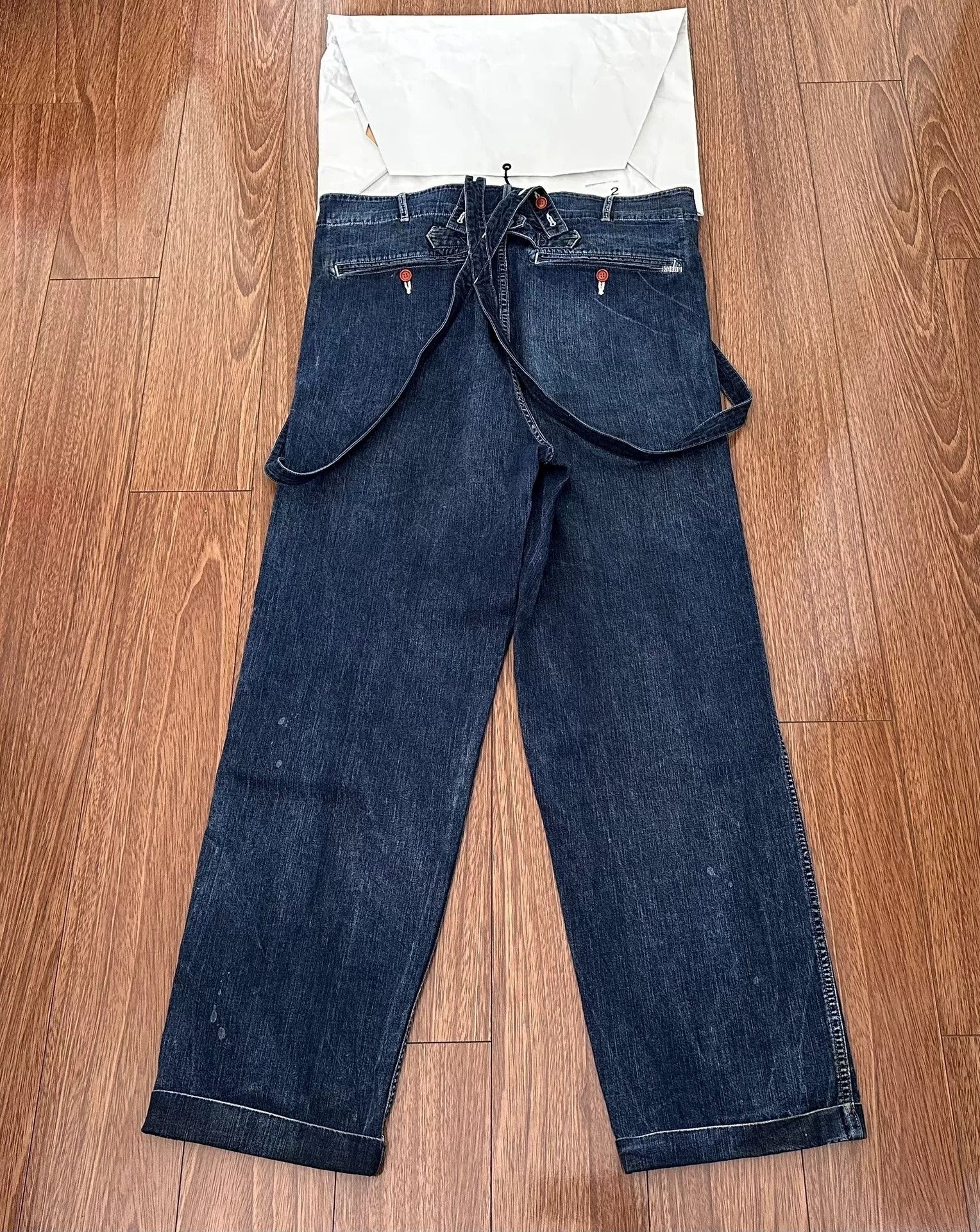 パンツ visvimSS CAMUS BRACES PANTS WD DRY DENIM Visvim Camus Braces Pants | Grailed