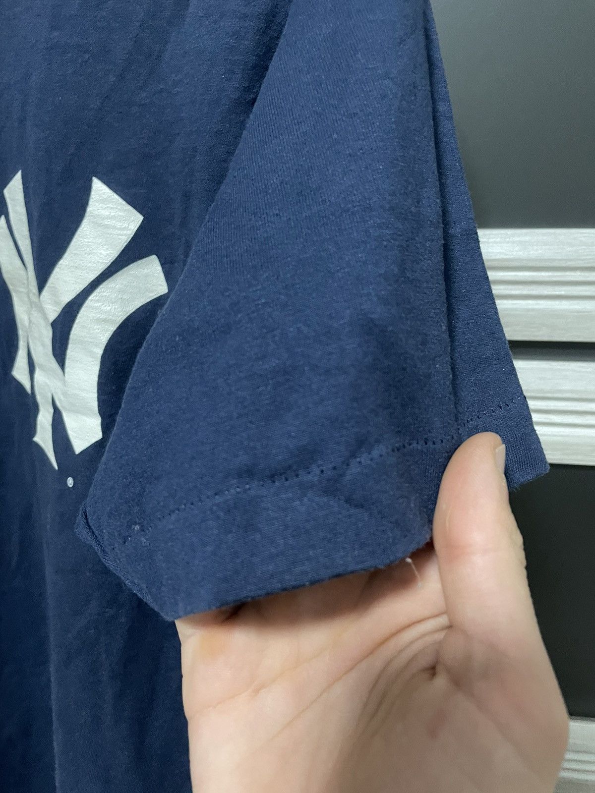 MLB × New York Yankees × Vintage Vintage 80s Rawlings New York Yankees T Shirt Logo Tee Size US L / EU 52-54 / 3 - 3 Thumbnail