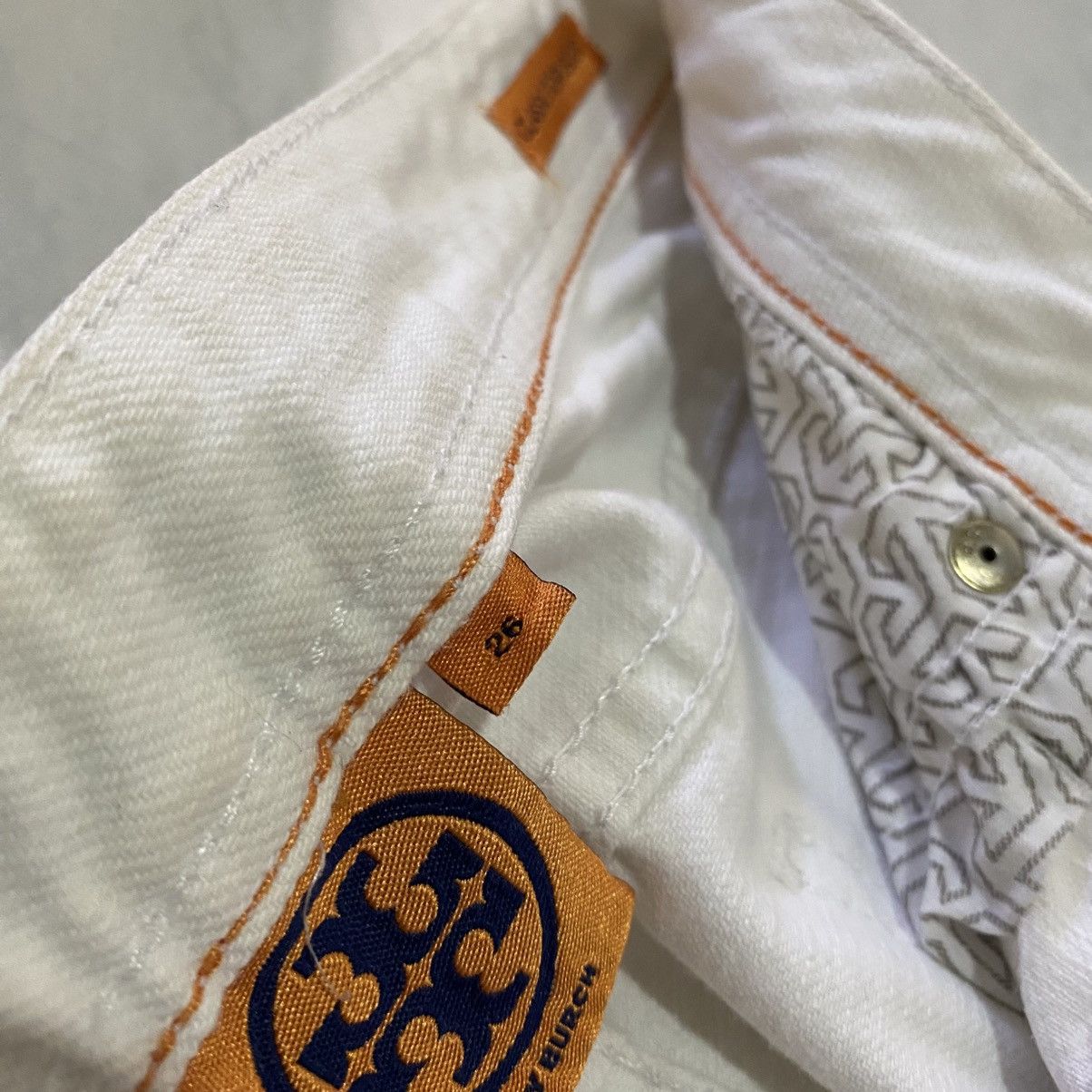 Tory Burch Tory Burch White Jeans Size 26" / US 2 / IT 38 - 9 Thumbnail