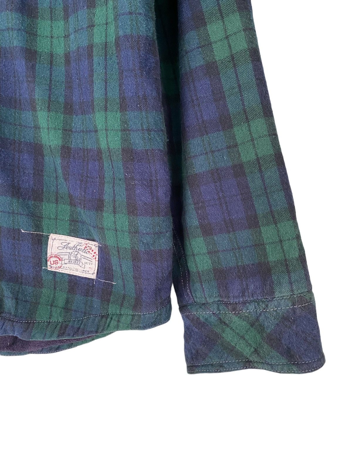 Avirex AVIREX LTD Linen Plaid Button Shirt Long Sleeve Size US XL / EU 56 / 4 - 8 Thumbnail