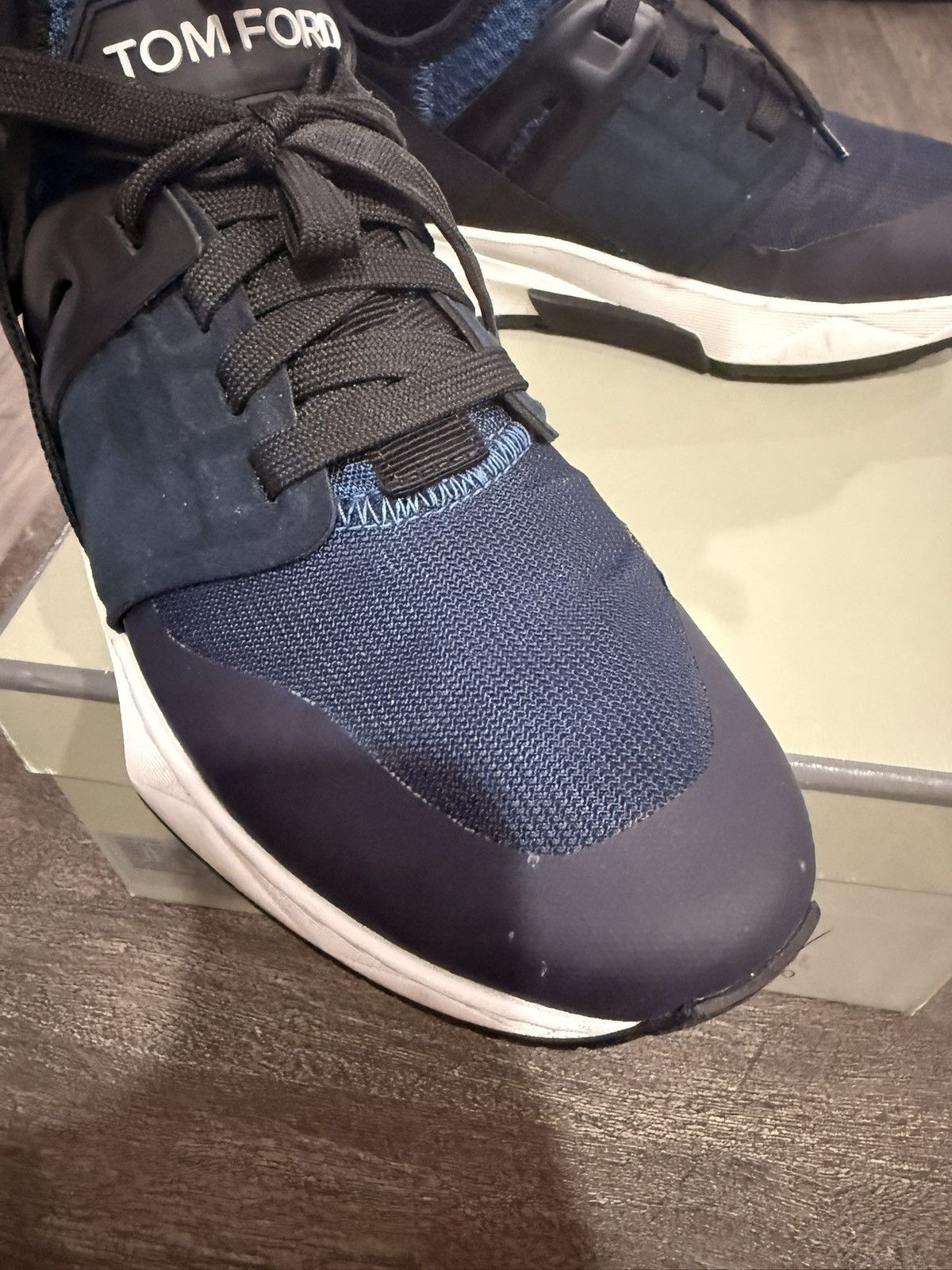 Tom Ford Tom Ford Jago Sneakers suede leather size 7 Made in italy Size US 7 / EU 40 - 11 Thumbnail
