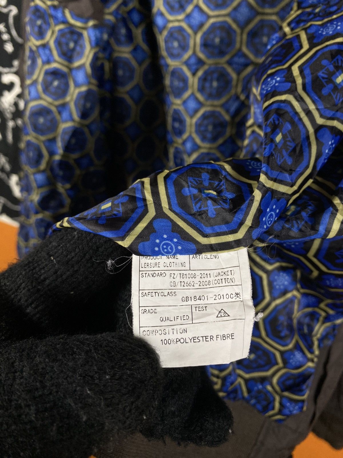 Vintage J.P. Fushi Homme Men’s Vintage Jacket – Blue Pattern Lining Size US L / EU 52-54 / 3 - 8 Thumbnail