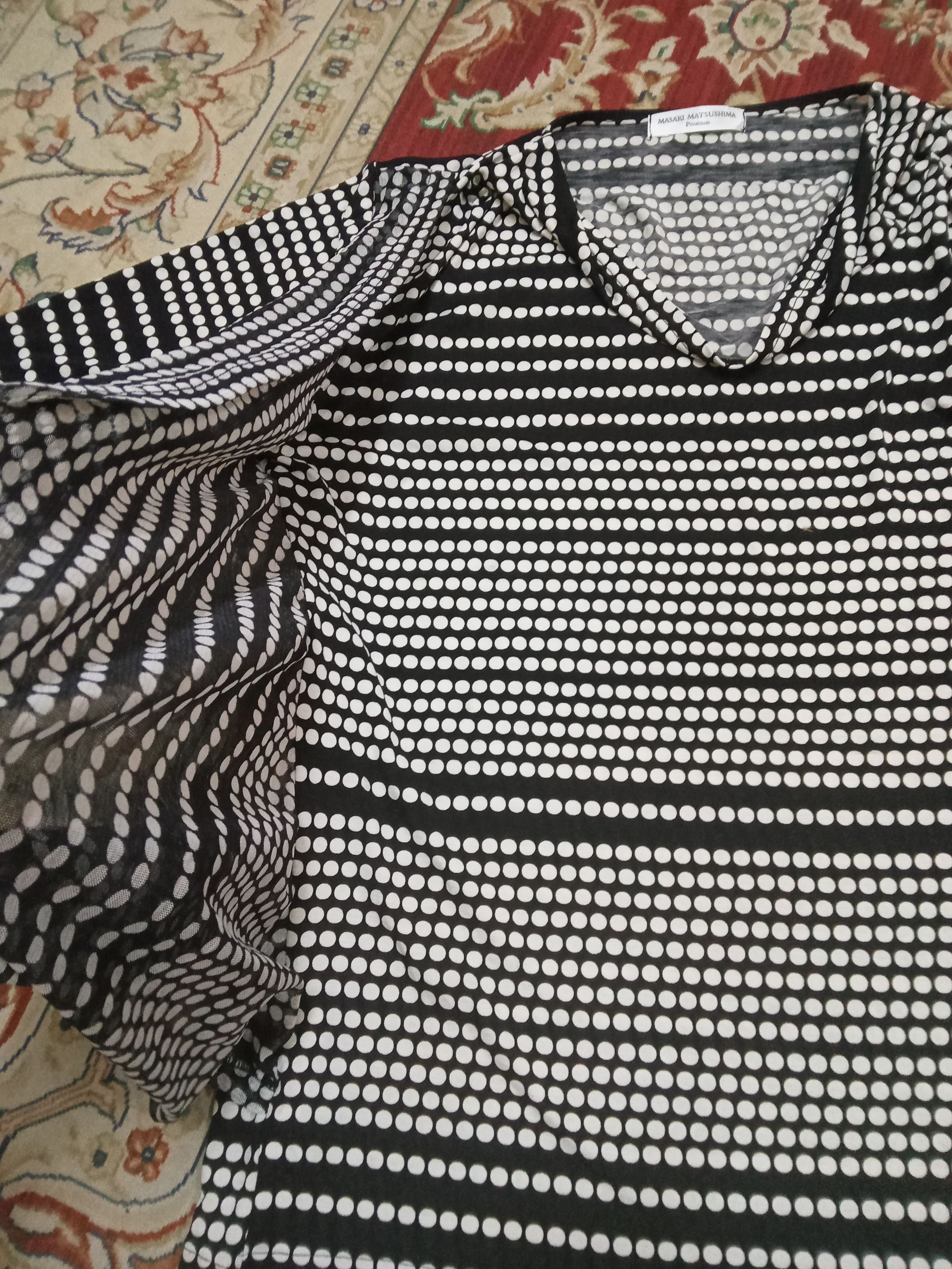 Designer × Masaki Matsushima Vintage Masaki Matsushima Premium Rare Design Blouse Size L / US 10 / IT 46 - 11 Thumbnail