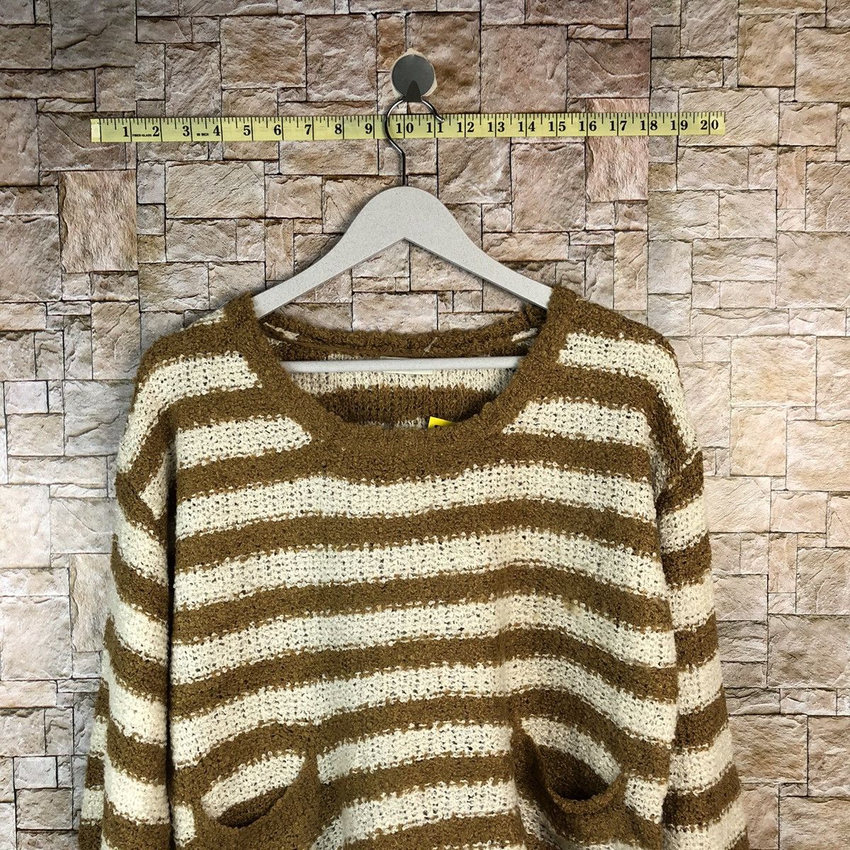 Japanese Brand × Solid and Striped Earth Music Econology Brown Stripe Knitwear #A1188 Size M / US 6-8 / IT 42-44 - 2 Thumbnail