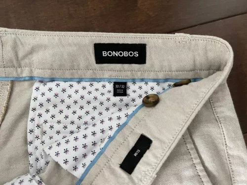 Bonobos Straight Fit Chinos 33*32 Size US 33 - 2 Thumbnail