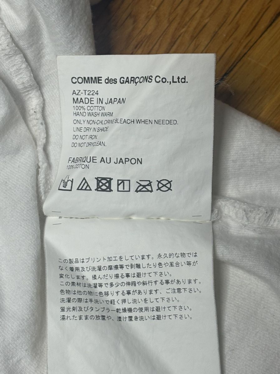CDG by Comme des Garcons Comme des Garçons PLAY Stretch Heart Tee 'White' Size US M / EU 48-50 / 2 - 5 Thumbnail