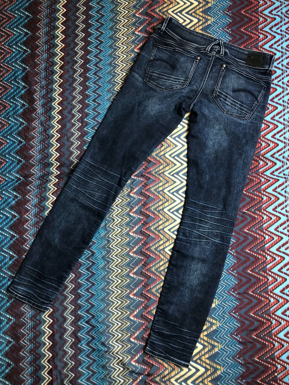 G-Star × Vintage G-Star Raw Y2K faded distressed denim ripped Jeans Size 30" / US 8 / IT 44 - 20 Thumbnail