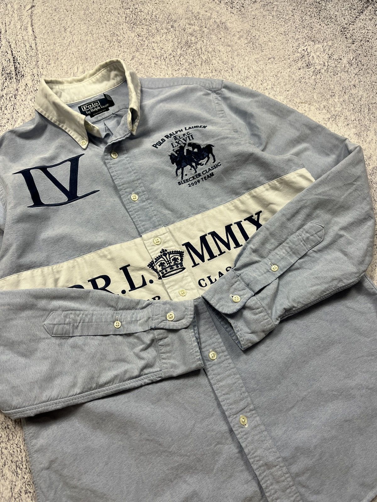 Polo Ralph Lauren × Ralph Lauren × Vintage Polo Ralph Lauren Mercer Bleecker Classic 2009 Team Shirt Size US M / EU 48-50 / 2 - 13 Thumbnail