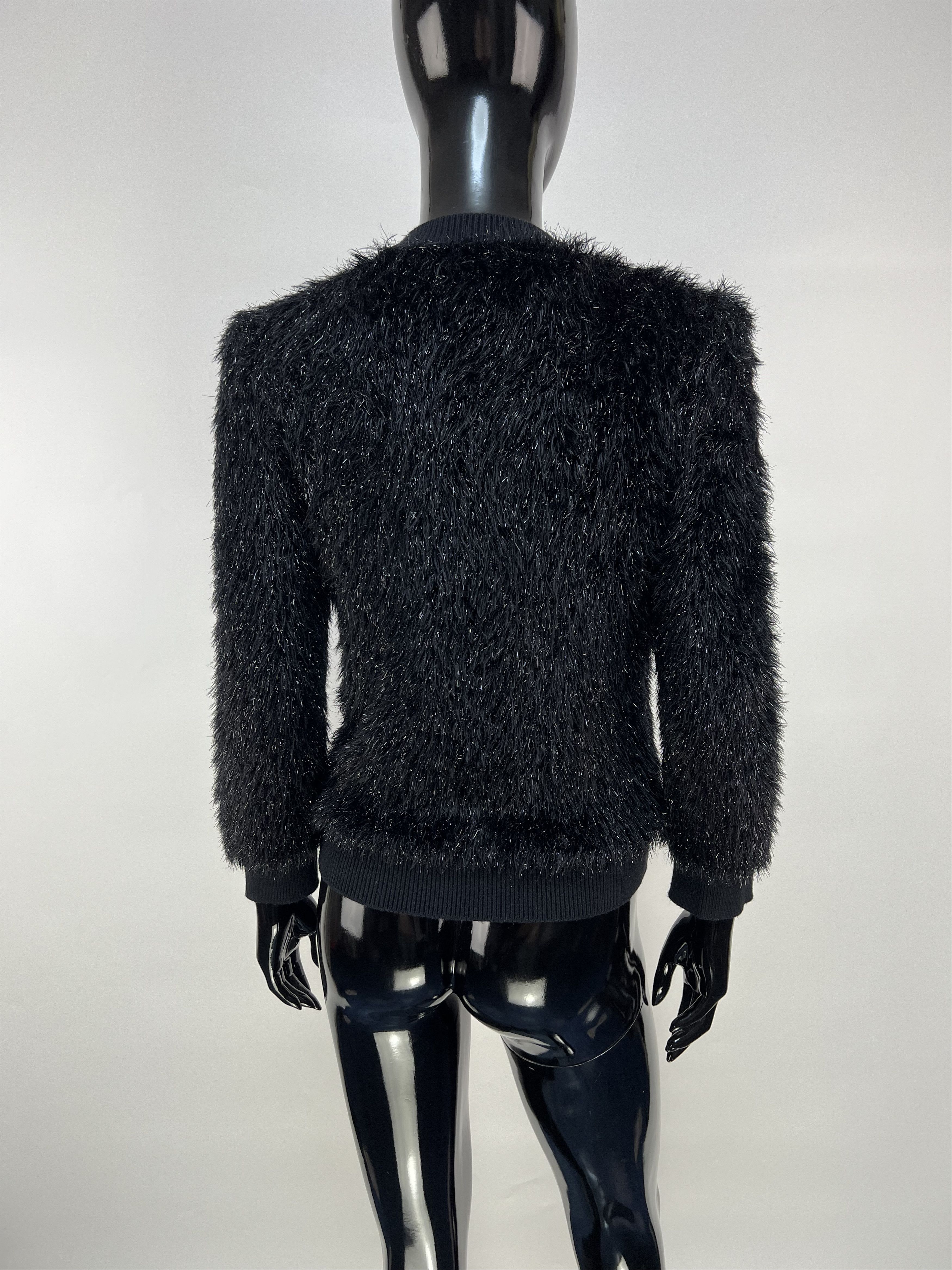 Emporio Armani Emporio Armani Style Fur Fuzzy Mohair Full Zip Jacket Size M / US 6-8 / IT 42-44 - 3 Thumbnail