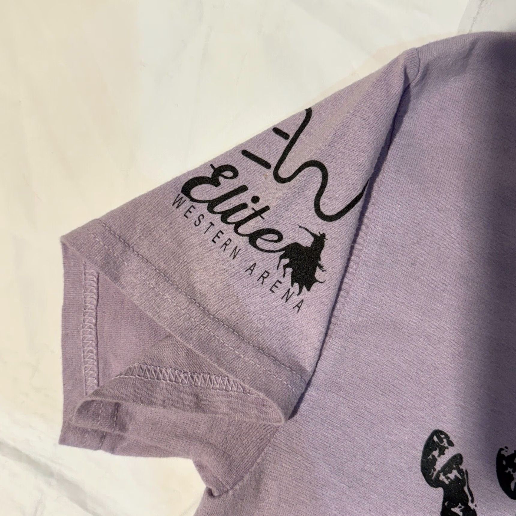 Gildan Gildan T-Shirt Shirt Casual Purple Logo Funny I’ve Fallen and I Can’t Giffy Up Womens S Short Sleeve Cotton Regular Size S / US 4 / IT 40 - 2 Thumbnail