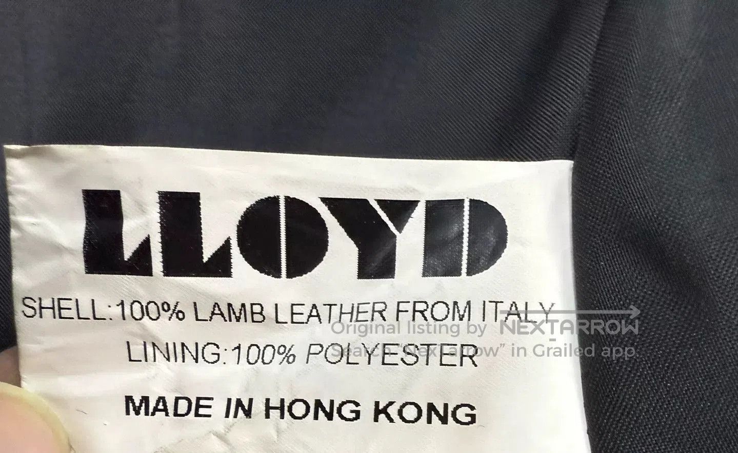 LLOYD Men's Black Leather Motorcycle Jacket. Size US M / EU 48-50 / 2 - 5 Thumbnail
