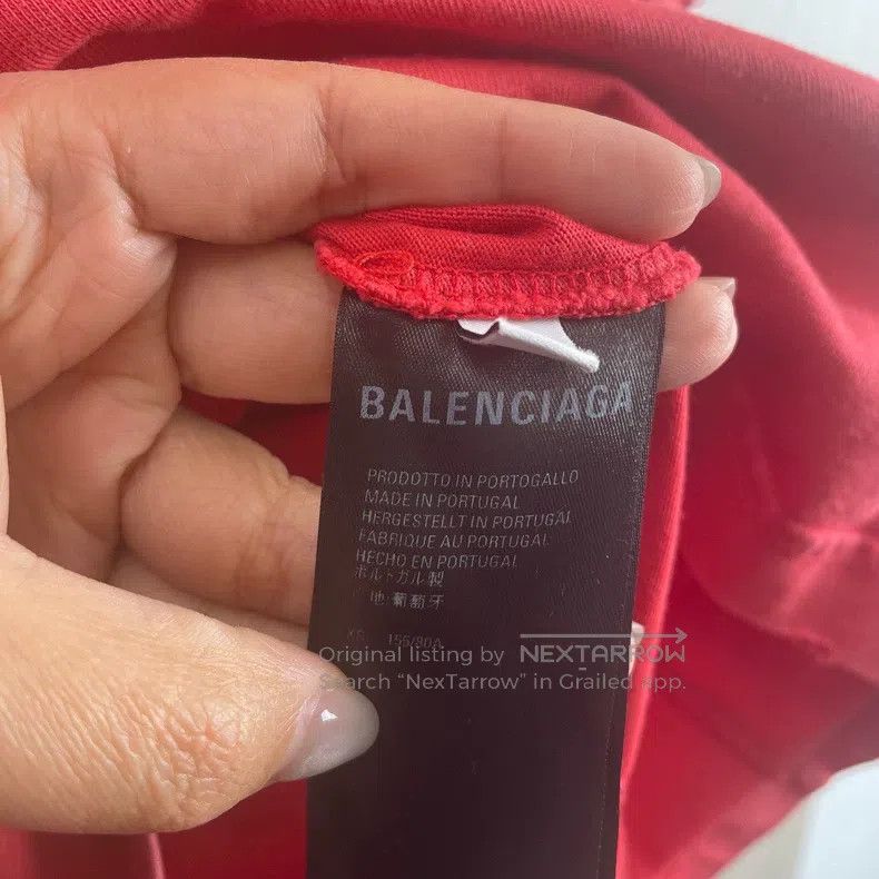 Balenciaga Balenciaga Distressed Hole Short Sleeve T-Shirt XS Size Size US XS / EU 42 / 0 - 4 Thumbnail
