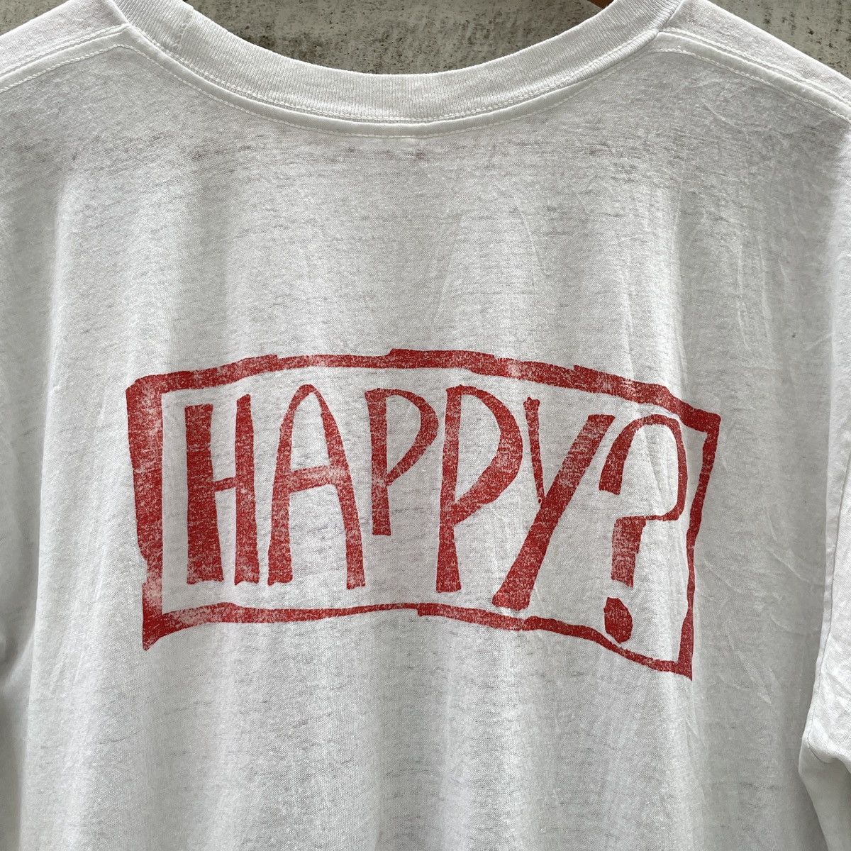 Band Tees Vintage PIL Public Image Ltd. Happy? T-Shirt Size US XL / EU 56 / 4 - 22 Thumbnail
