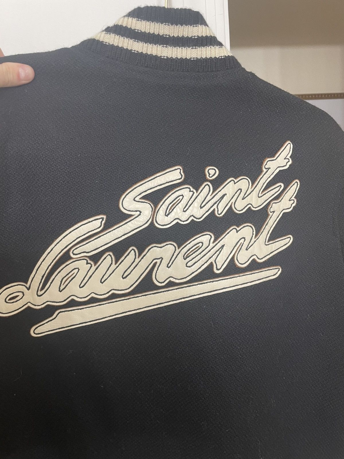 Saint Laurent Paris Saint Laurent TEDDY COLLEGE JACKET Size 48L - 2 Thumbnail