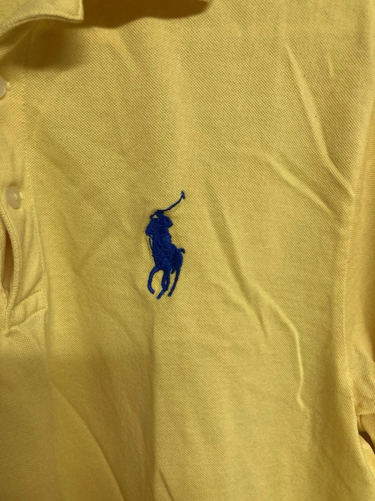 Polo Ralph Lauren VTG Polo Golf Ralph Lauren Polo Big Pony Yellow Sz Med Size US M / EU 48-50 / 2 - 3 Thumbnail