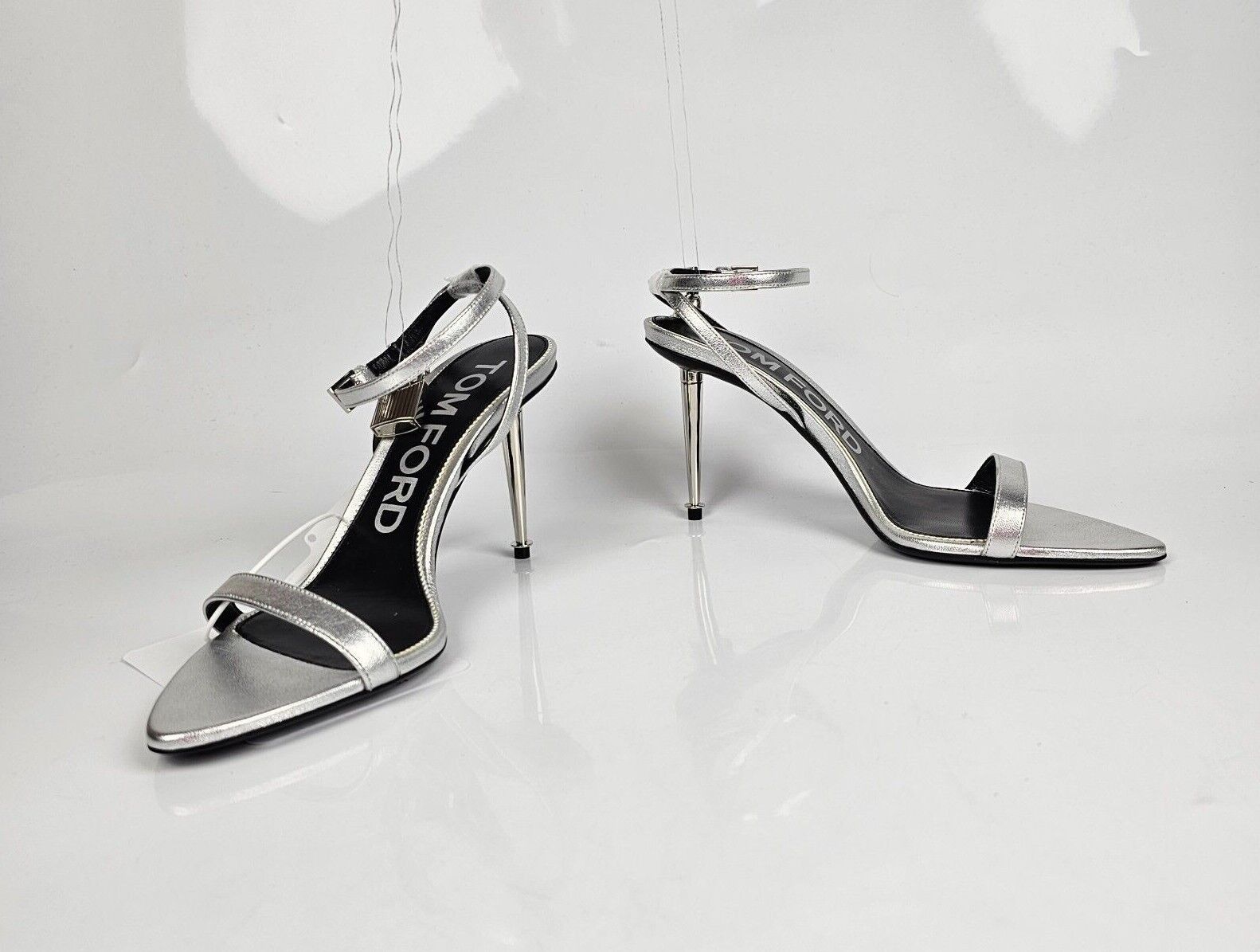 Tom Ford Tom Ford Padlock 85mm Silver Sandals New Size US 6 / IT 36 - 9 Thumbnail