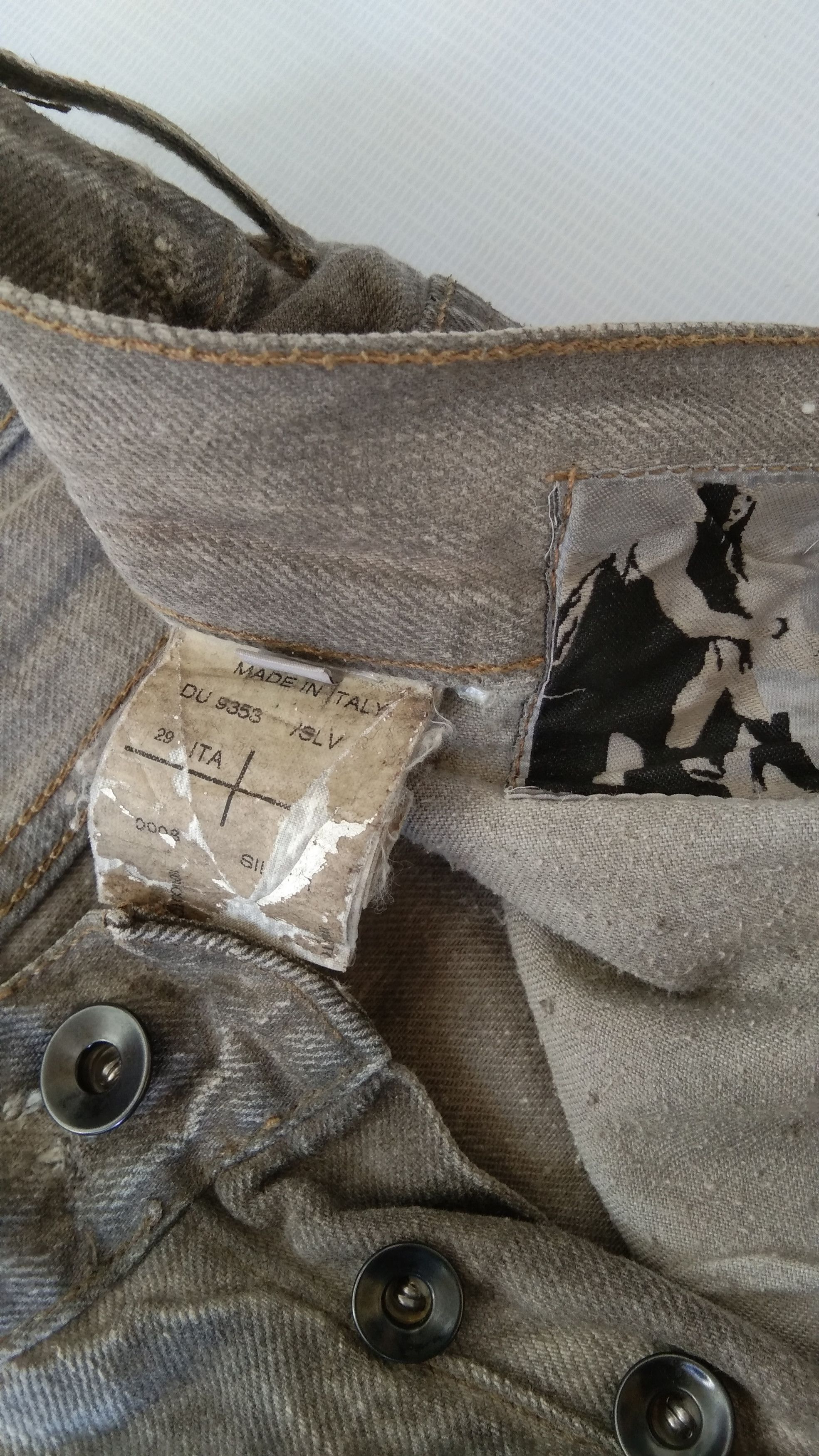 Rick owen drkshdw silver mud 2010 denim