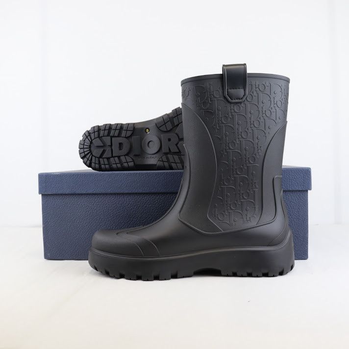 Dior o1rshd1 Rubber Garden Boot in Black Size US 10 / EU 43 - 1 Thumbnail