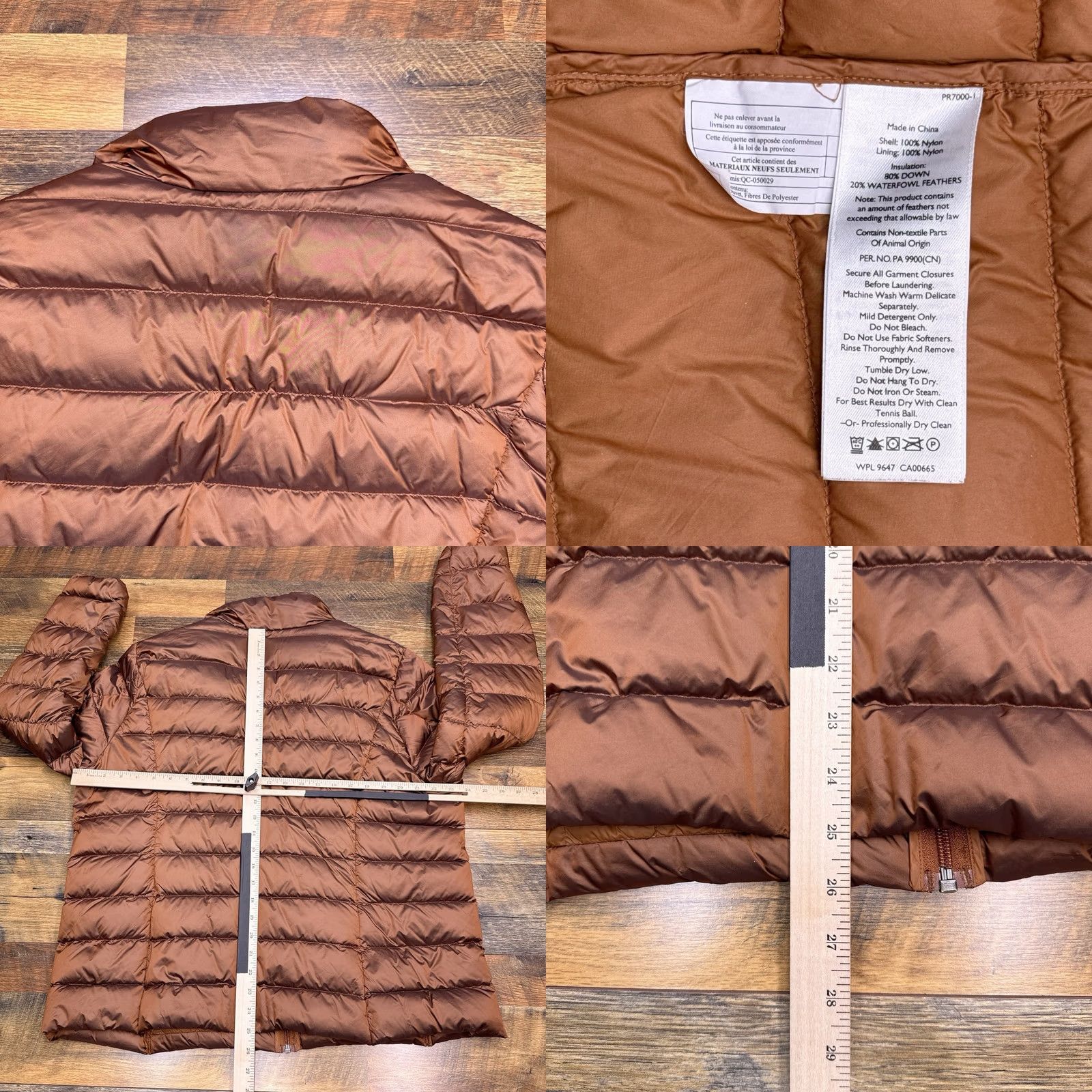 Eddie Bauer Eddie Bauer Puffer Jacket Womens 2XL Brown EB650 Nylon Softshell Down Zip Long Sleeve Coat Jacket Size XXL / US 16-18 / IT 52-54 - 8 Thumbnail