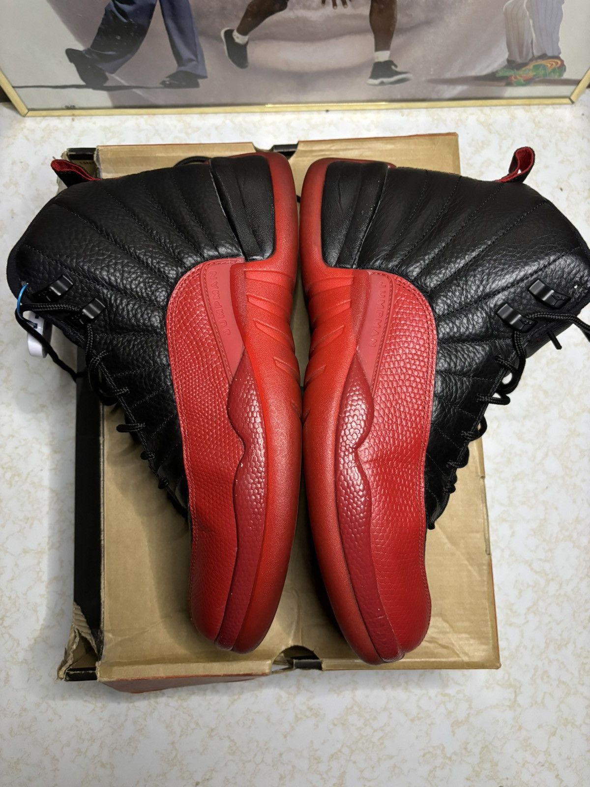 Jordan Brand Air Jordan 12 Retro 2016 Flu Game 2016 Size US 9.5 / EU 42-43 - 4 Thumbnail